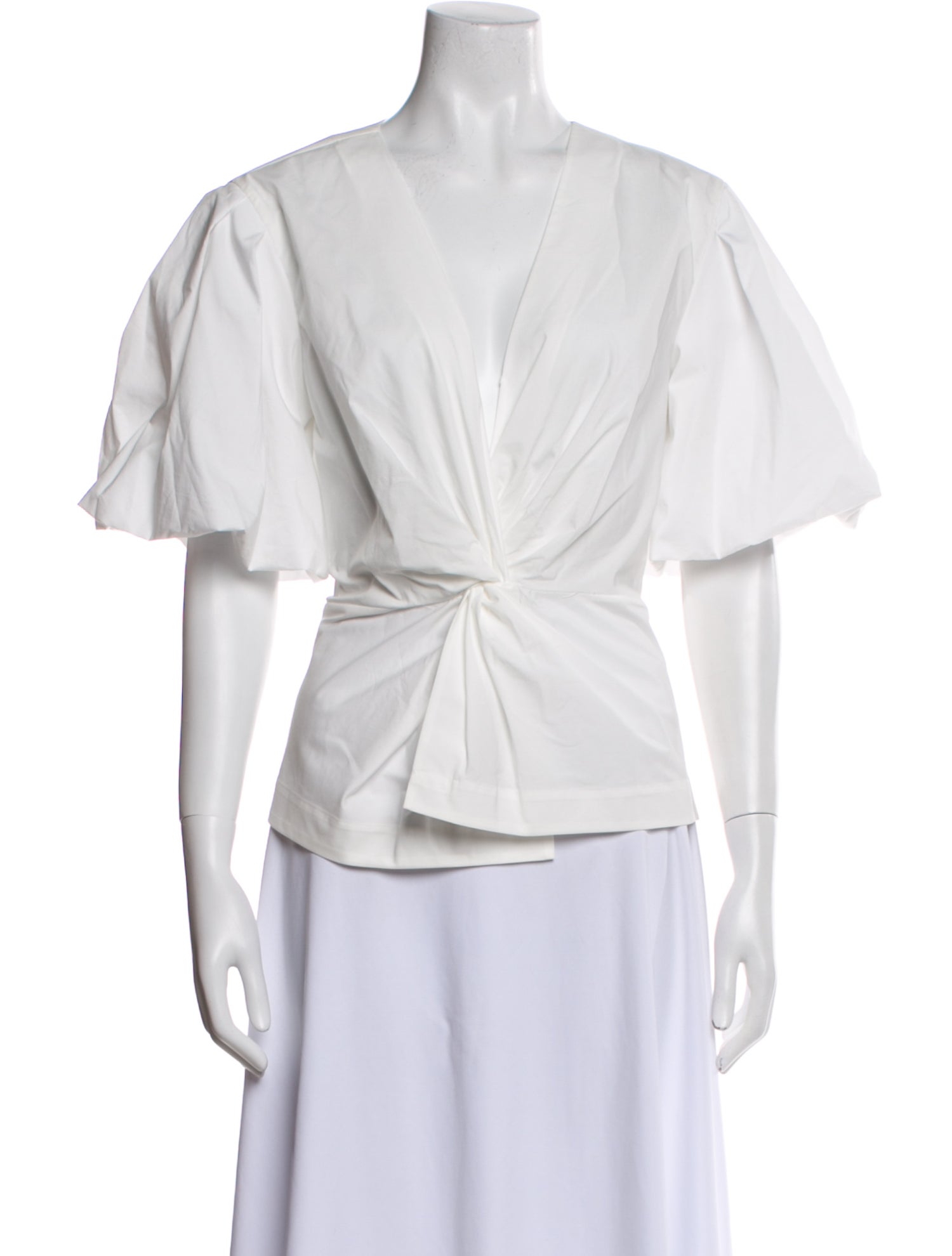 Jonathan Simkhai V-Neck Short Sleeve Blouse w/ Tags