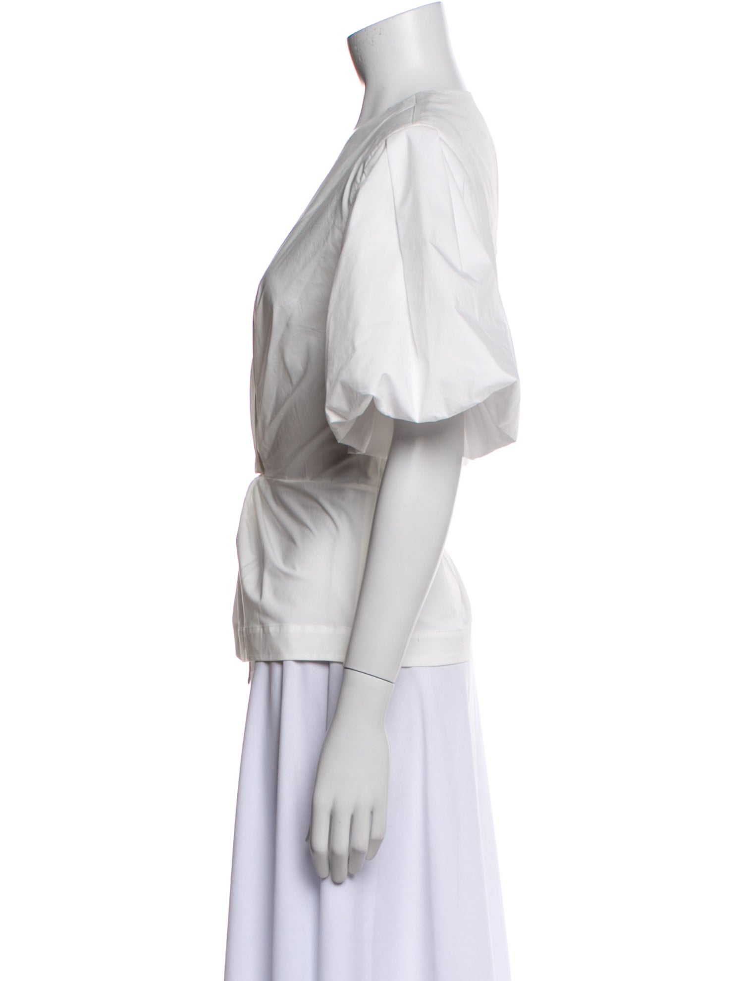 Jonathan Simkhai V-Neck Short Sleeve Blouse w/ Tags