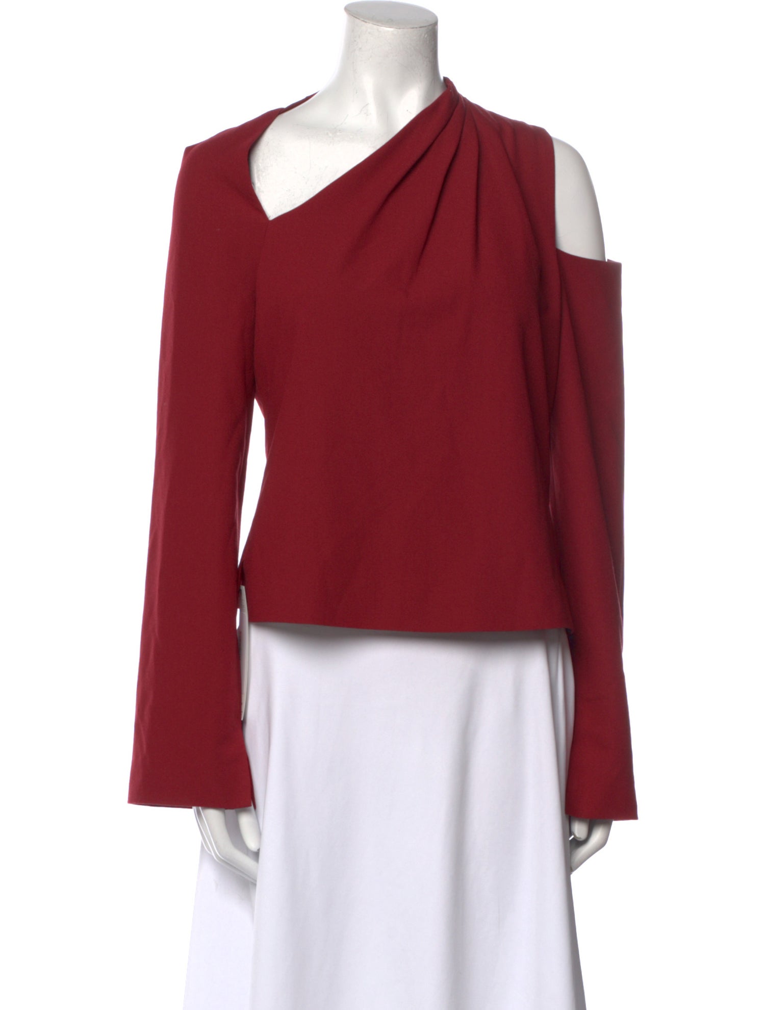 Jonathan Simkhai One-Shoulder Long Sleeve Blouse w/ Tags