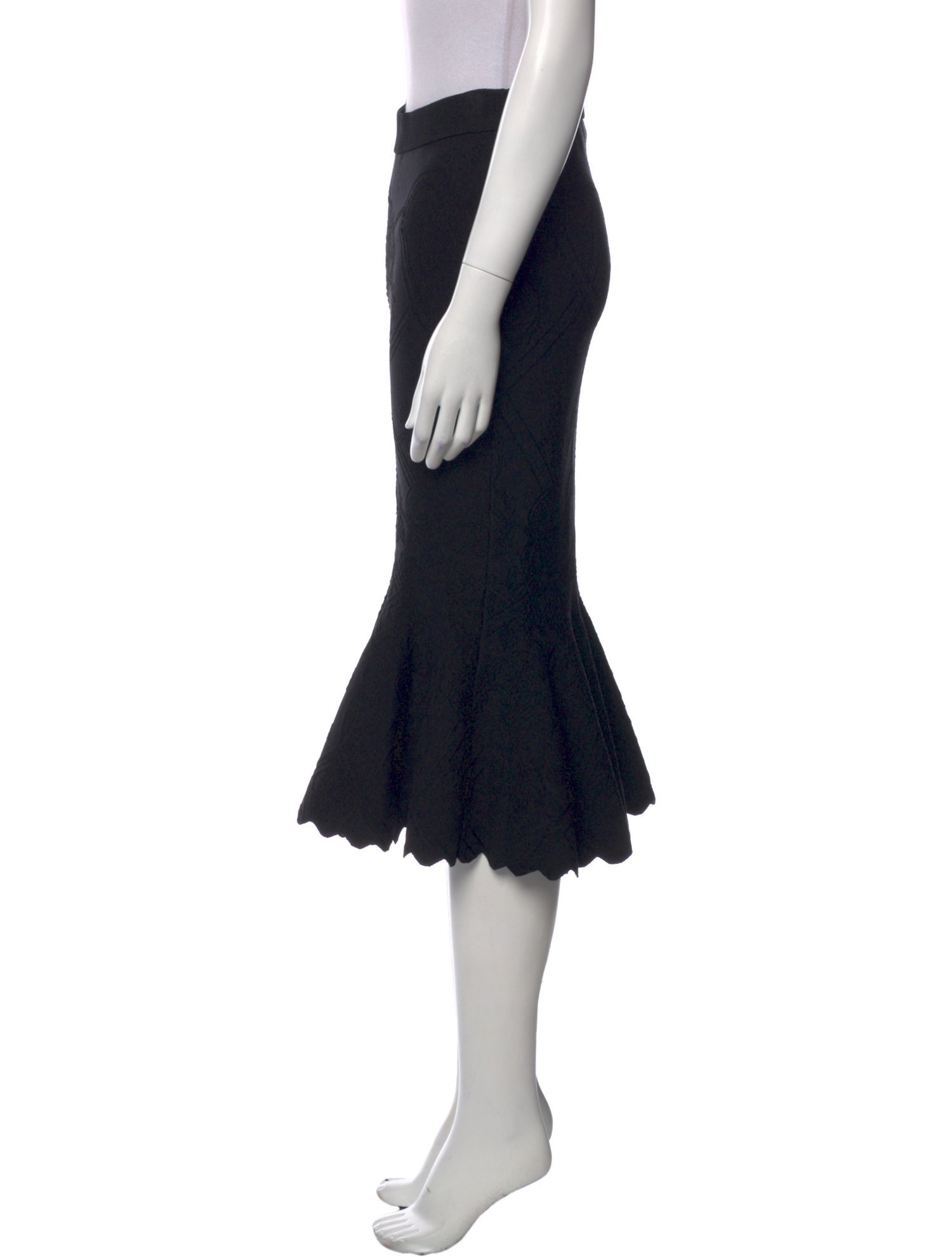 Jonathan Simkhai Scalloped Accent Midi Length Skirt