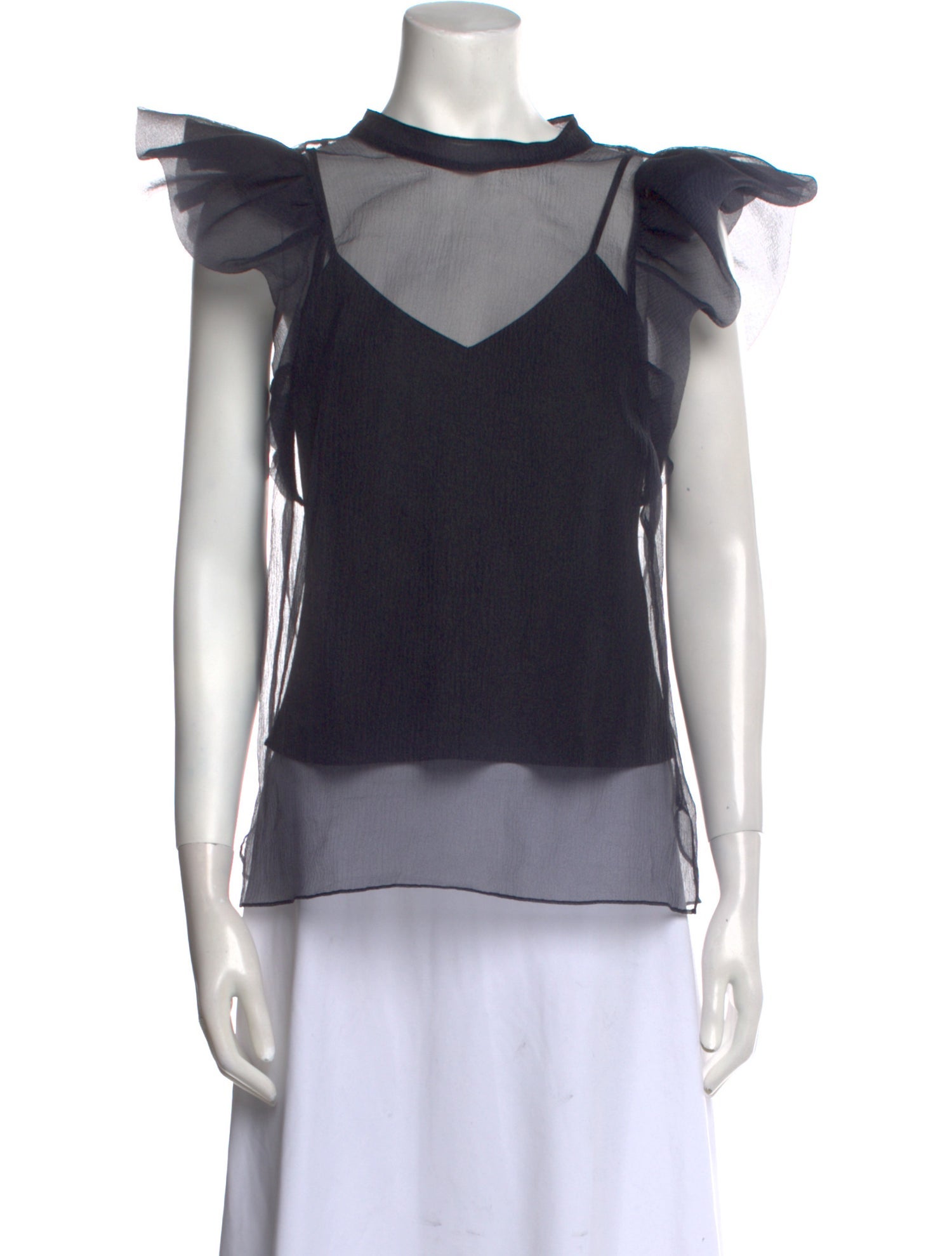 Jonathan Simkhai Bateau Neckline Short Sleeve Blouse