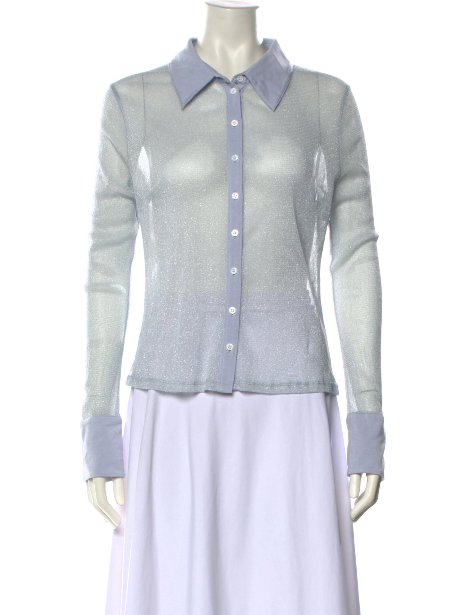 Jonathan Simkhai Long Sleeve Button-Up Top