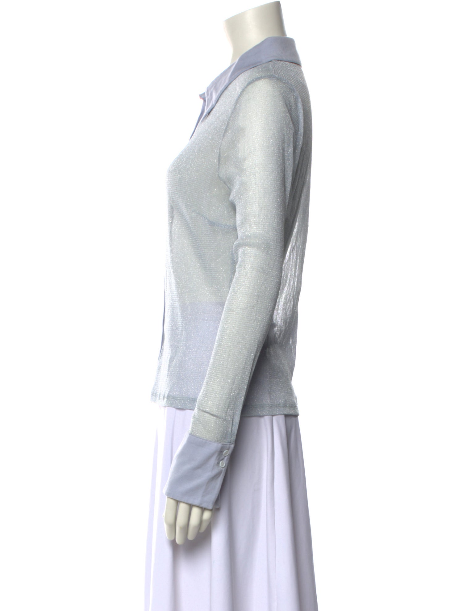 Jonathan Simkhai Long Sleeve Button-Up Top