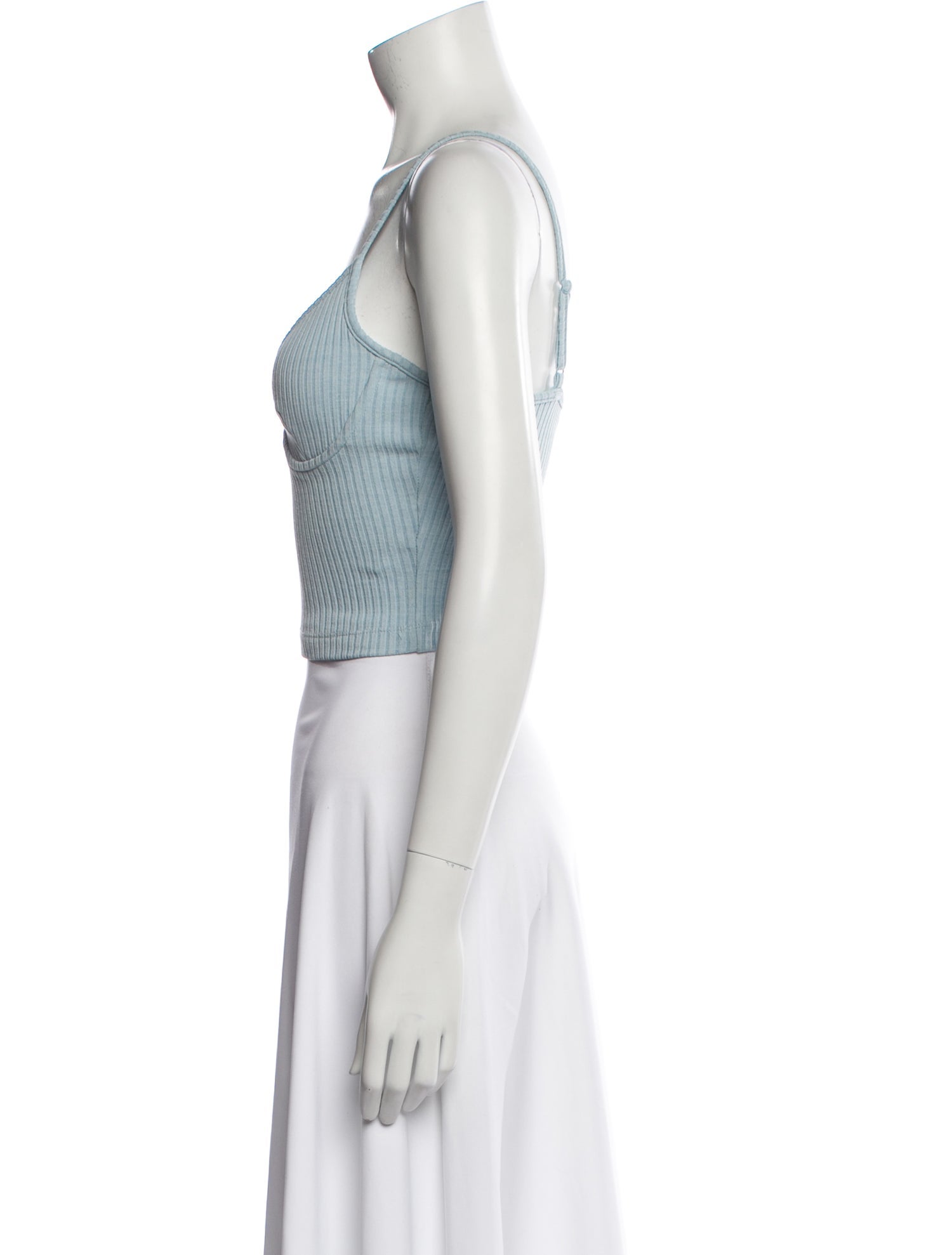 Jonathan Simkhai V-Neck Sleeveless Crop Top