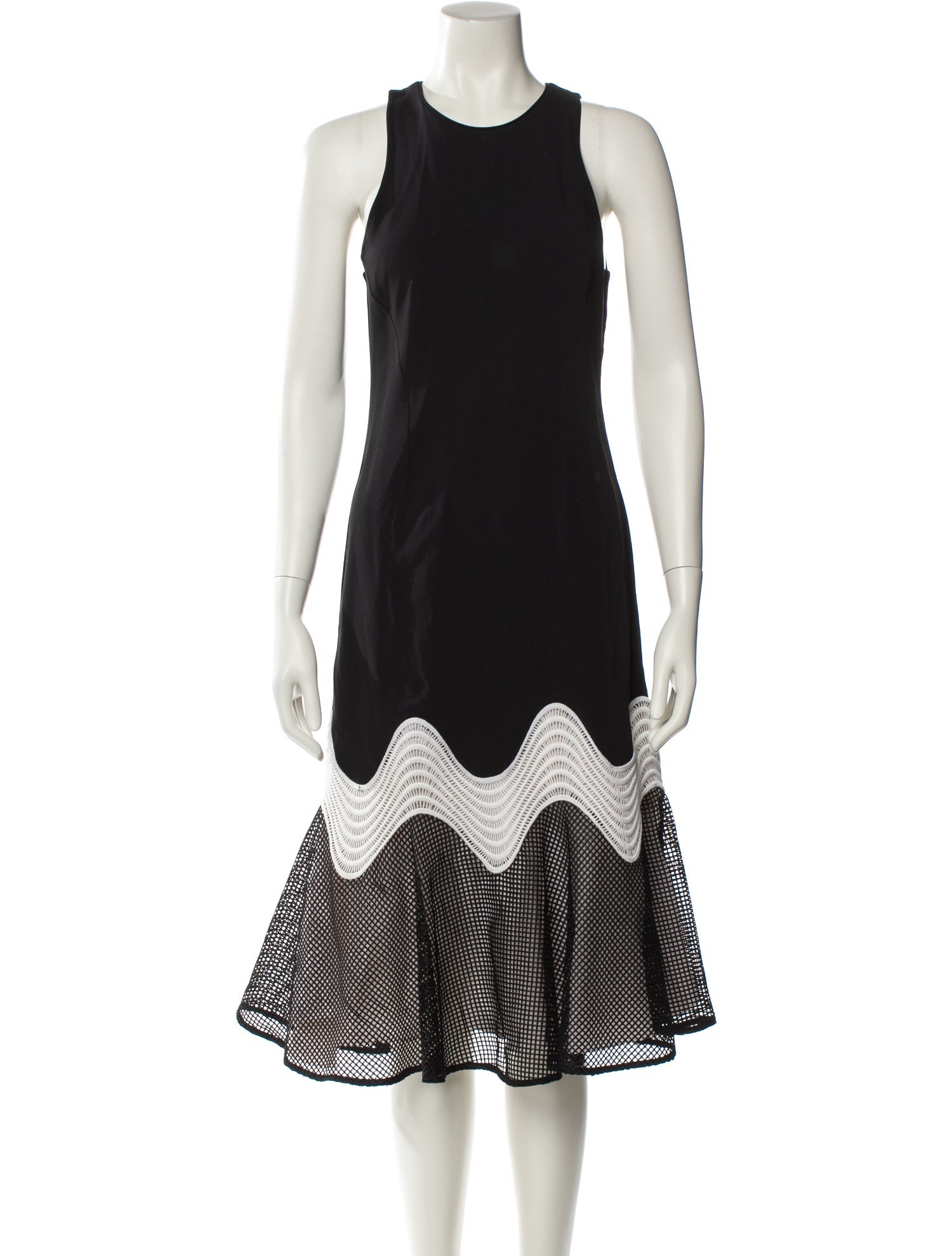 Jonathan Simkhai Colorblock Pattern Midi Length Dress