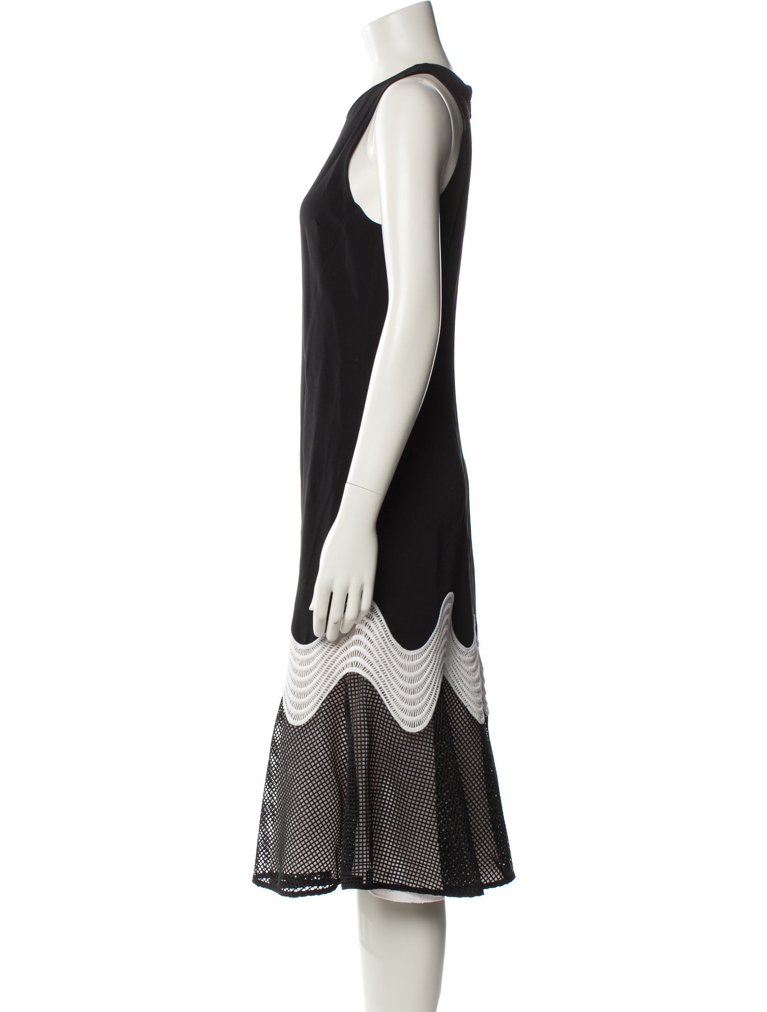 Jonathan Simkhai Colorblock Pattern Midi Length Dress