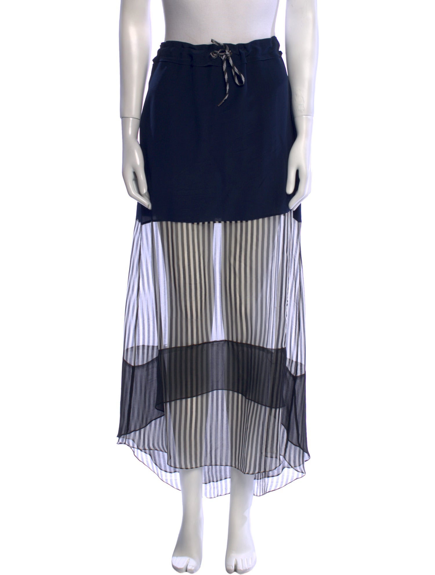 Jonathan Simkhai Striped Long Skirt