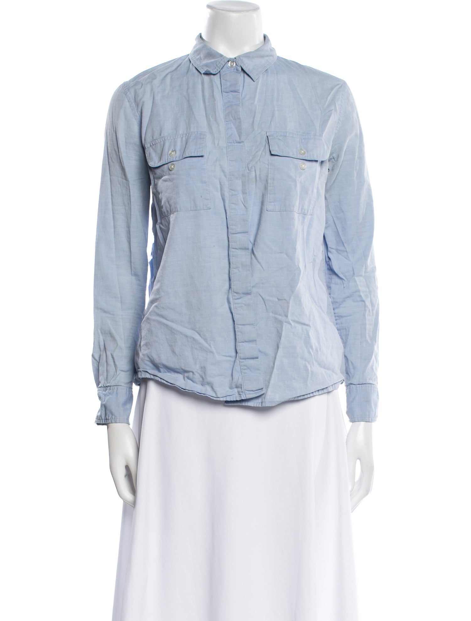 Jonathan Simkhai Long Sleeve Button-Up Top