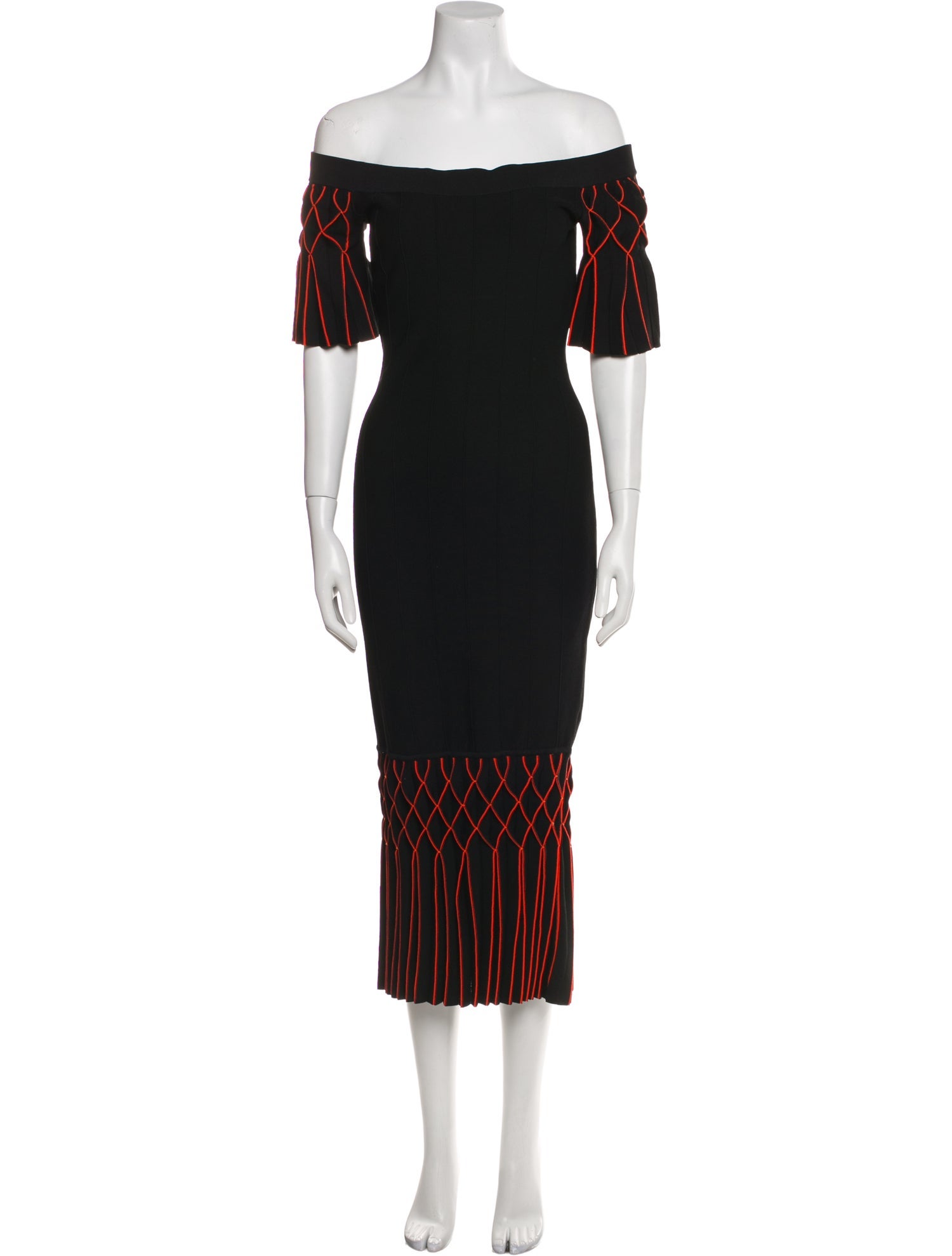 Jonathan Simkhai Colorblock Pattern Midi Length Dress w/ Tags