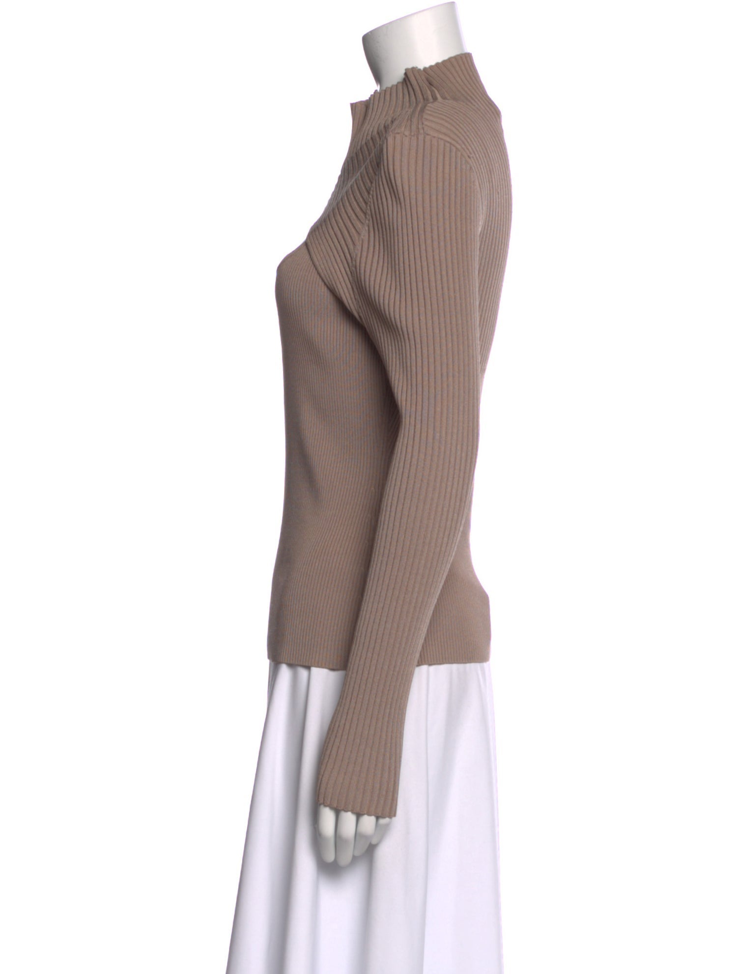 Jonathan Simkhai Mock Neck Long Sleeve Top