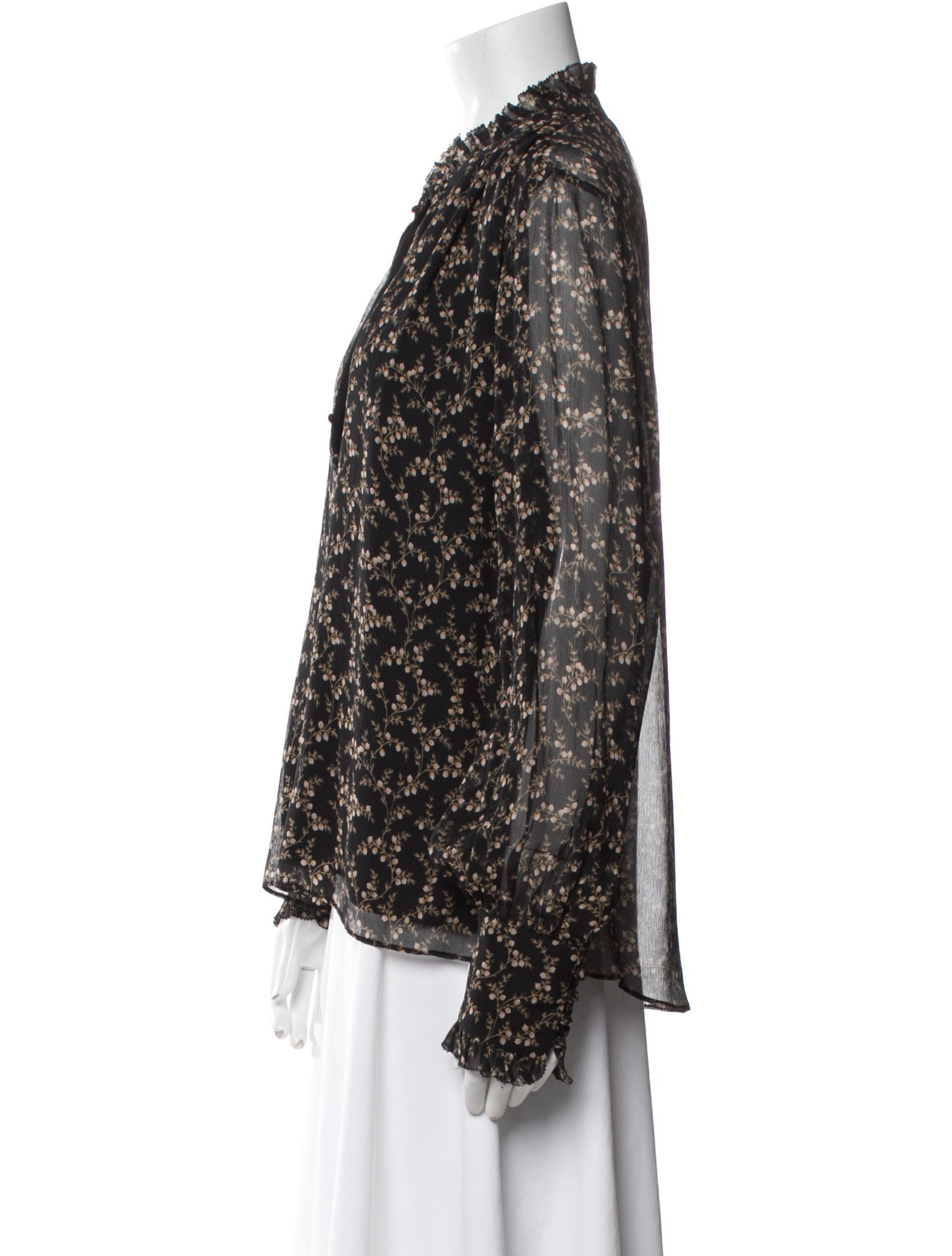 Jonathan Simkhai Printed V-Neck Blouse