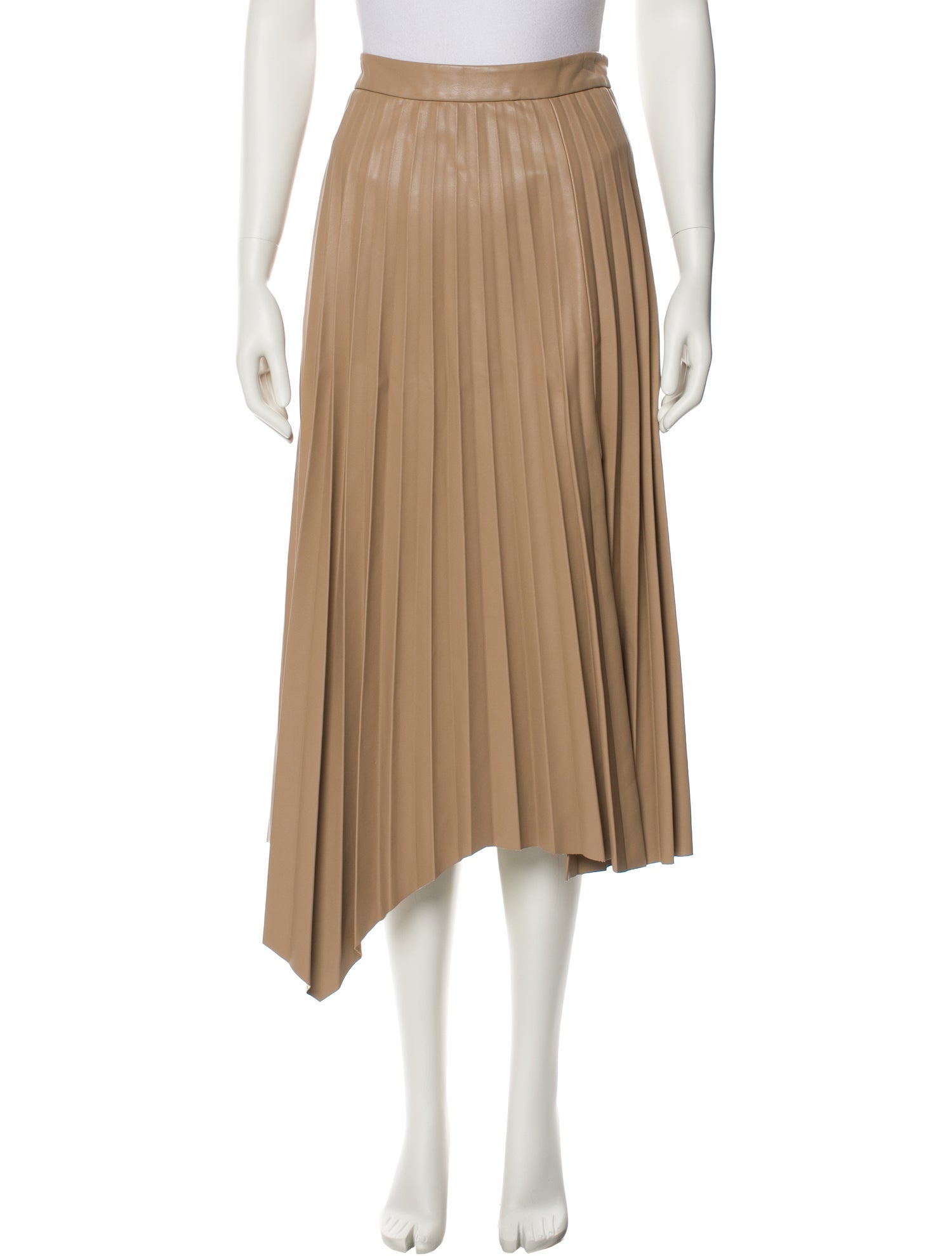 Jonathan Simkhai Pleated Accents Midi Length Skirt