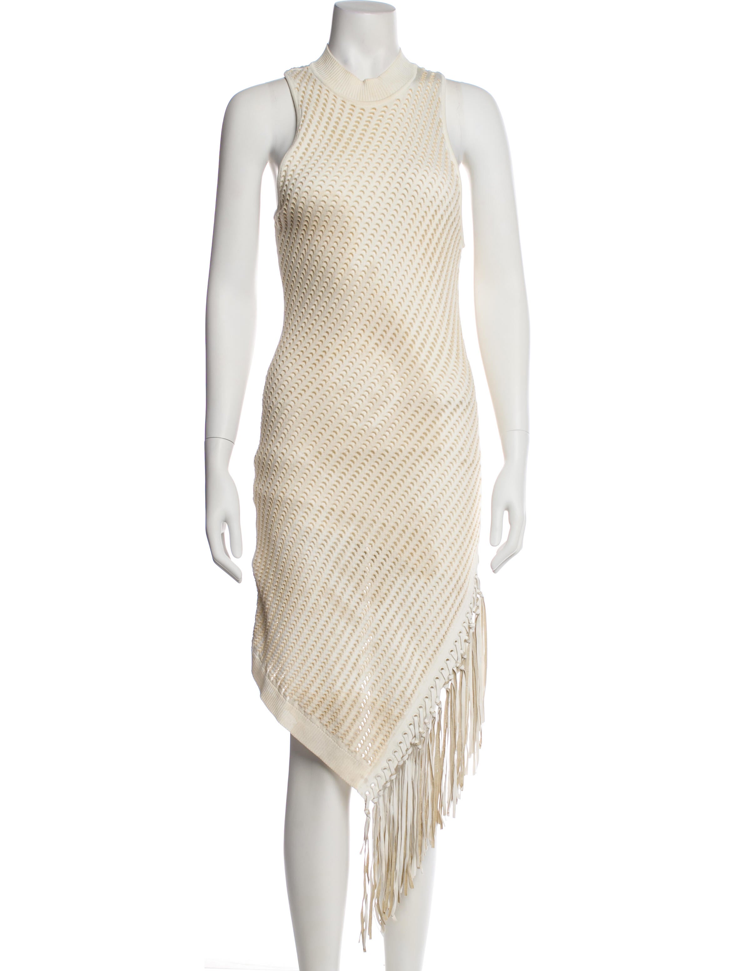 Jonathan Simkhai Mock Neck Midi Length Dress