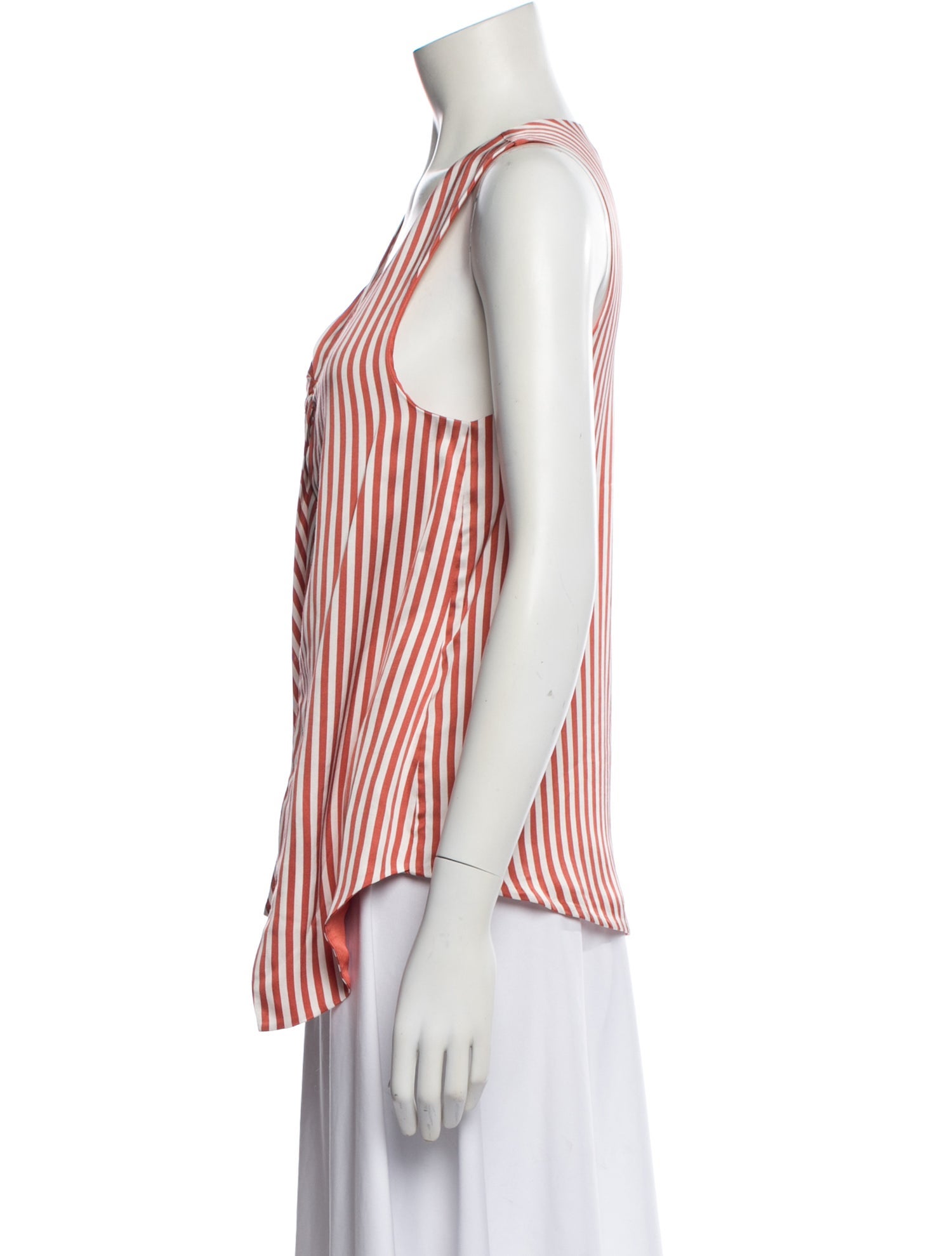 Jonathan Simkhai Striped V-Neck Top