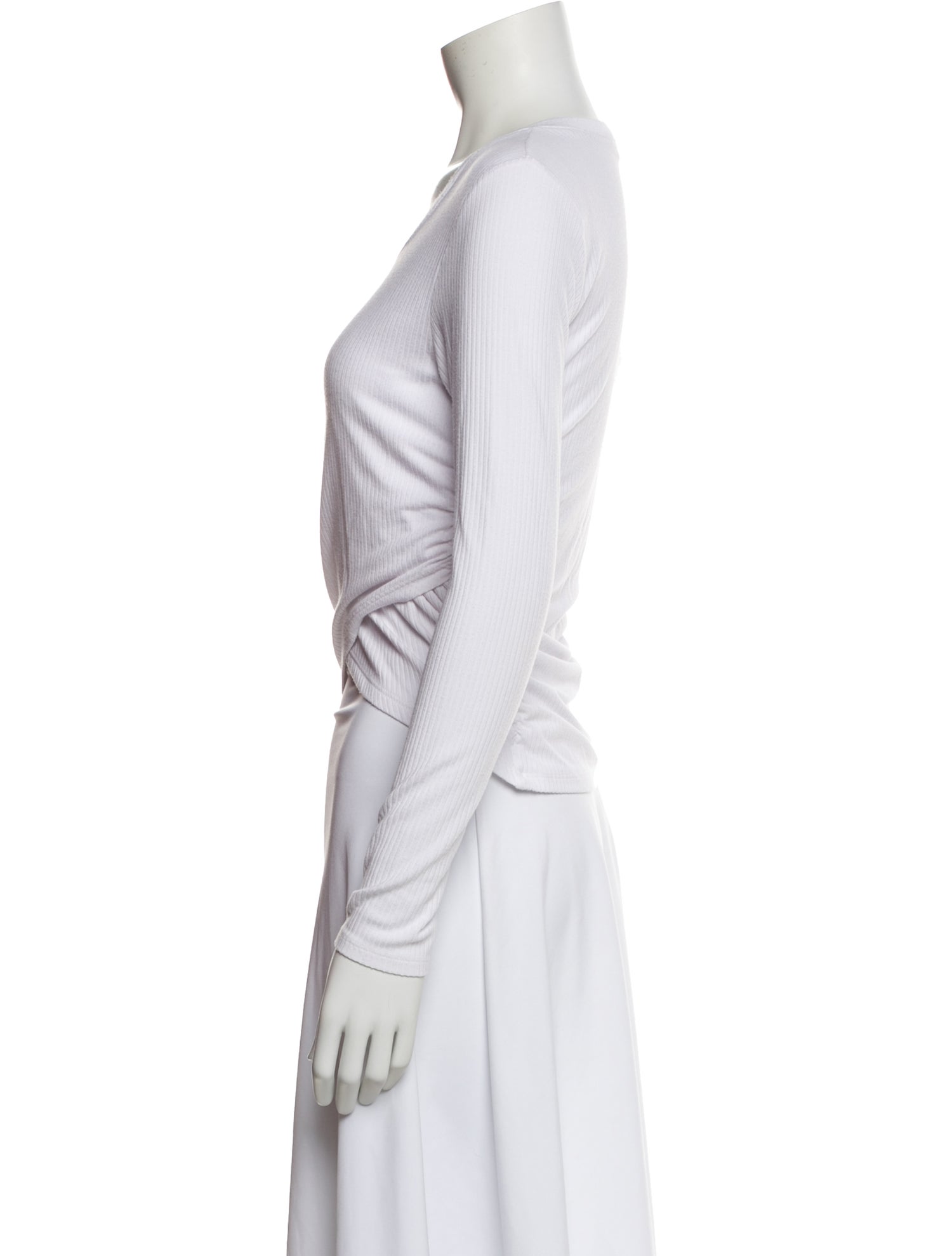 Jonathan Simkhai Scoop Neck Long Sleeve Top