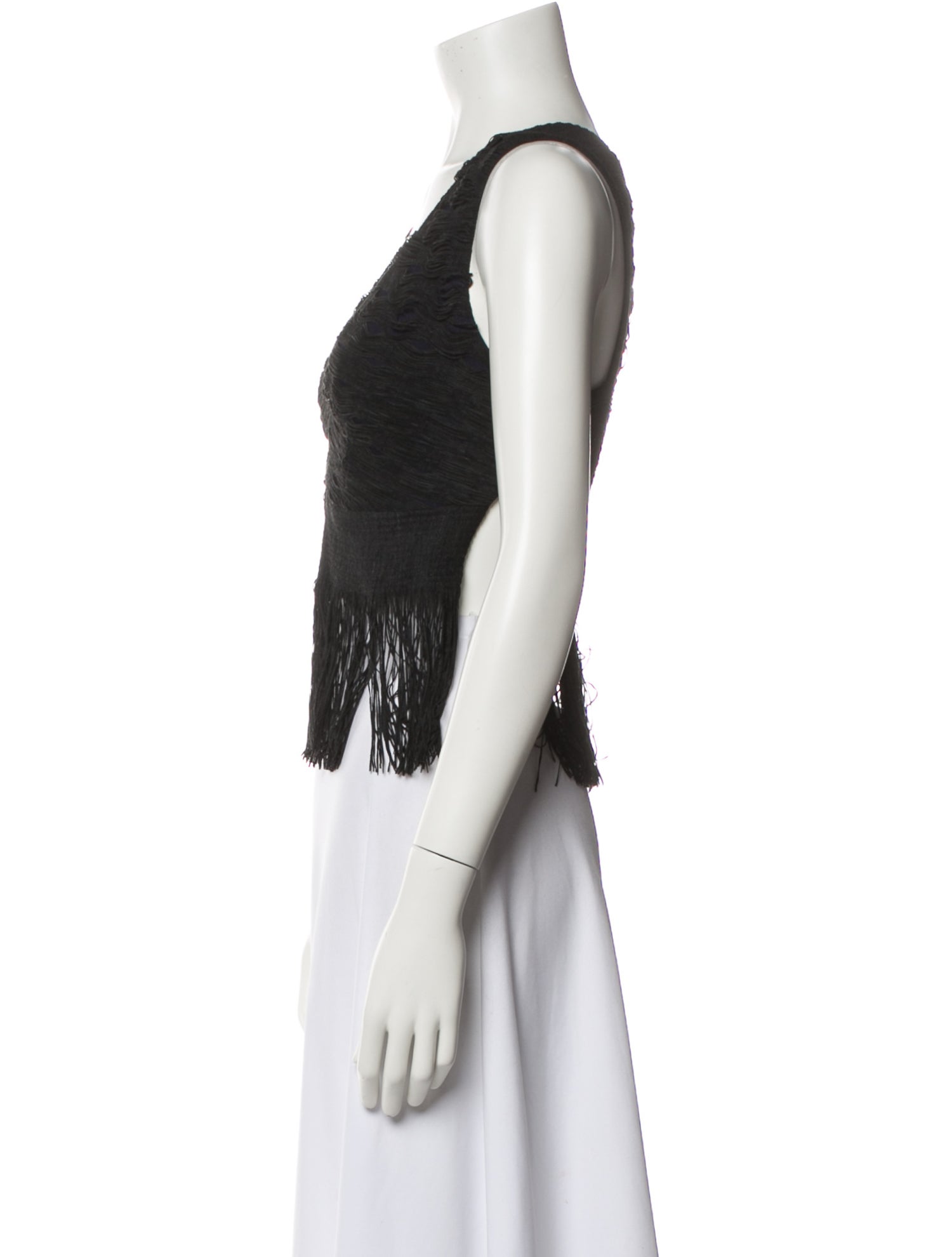 Jonathan Simkhai V-Neck Sleeveless Crop Top