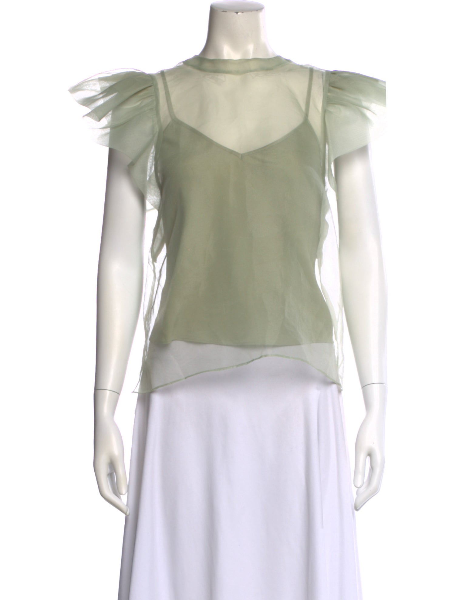 Jonathan Simkhai Scoop Neck Short Sleeve Top