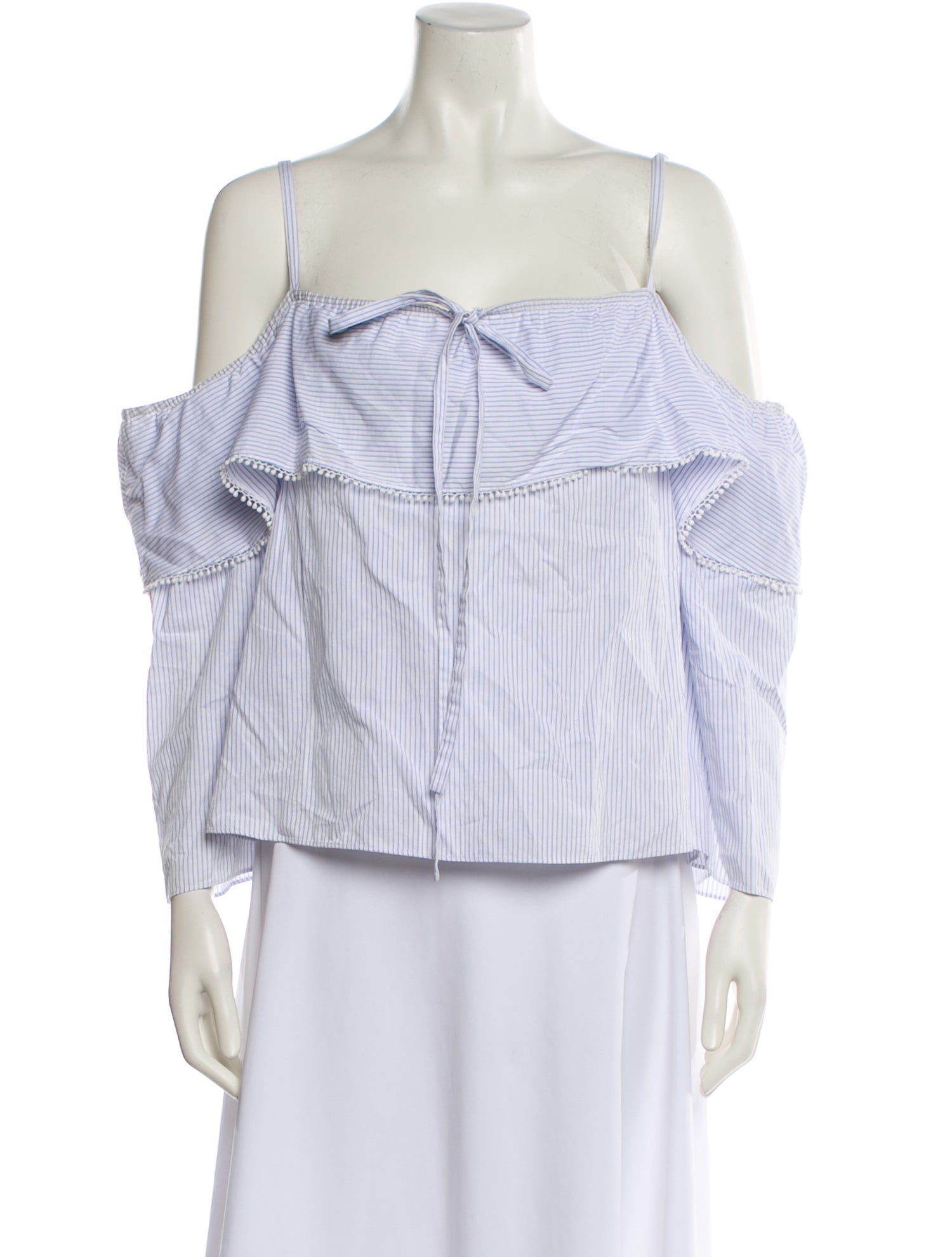 Jonathan Simkhai Striped Off-The-Shoulder Blouse