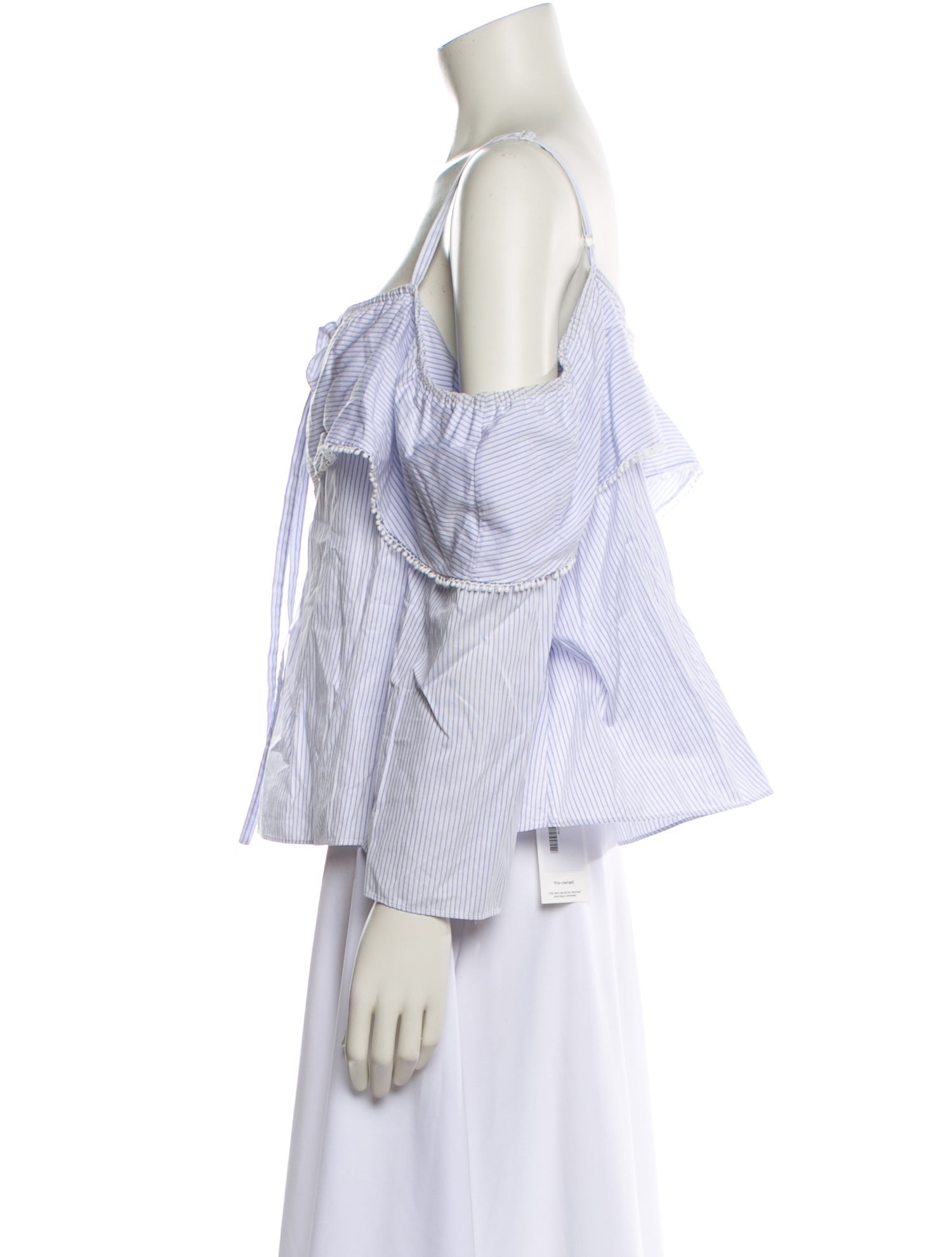 Jonathan Simkhai Striped Off-The-Shoulder Blouse