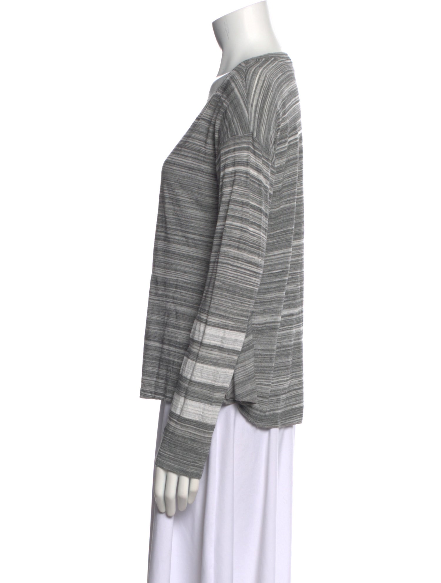 Jonathan Simkhai Striped Scoop Neck T-Shirt