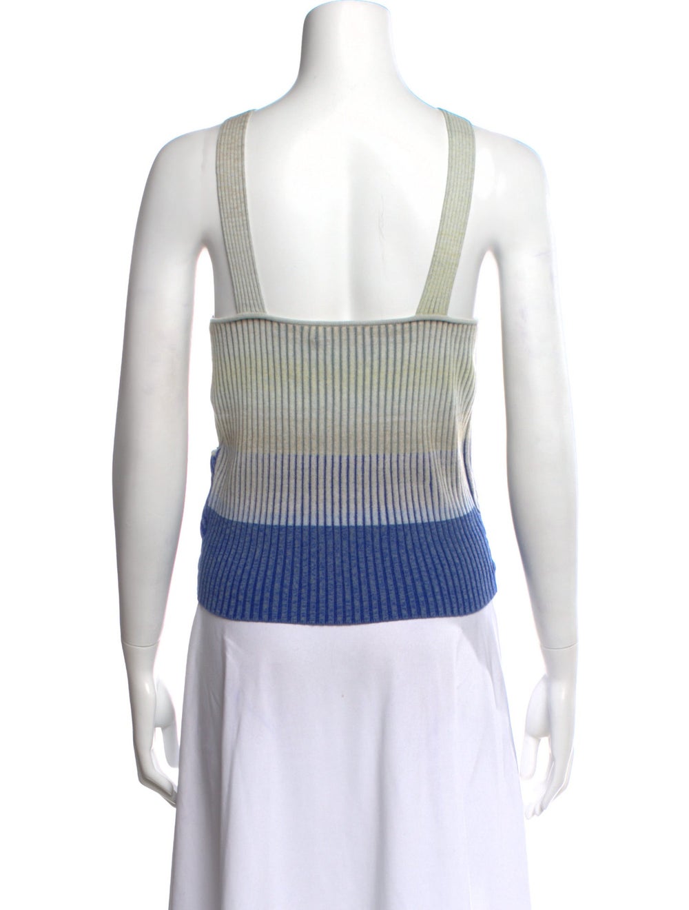 Jonathan Simkhai Colorblock Pattern Halterneck Top - image 3