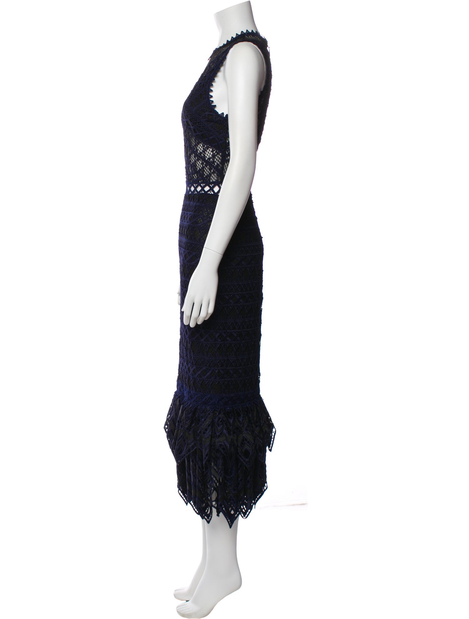 Jonathan Simkhai Lace Pattern Long Dress