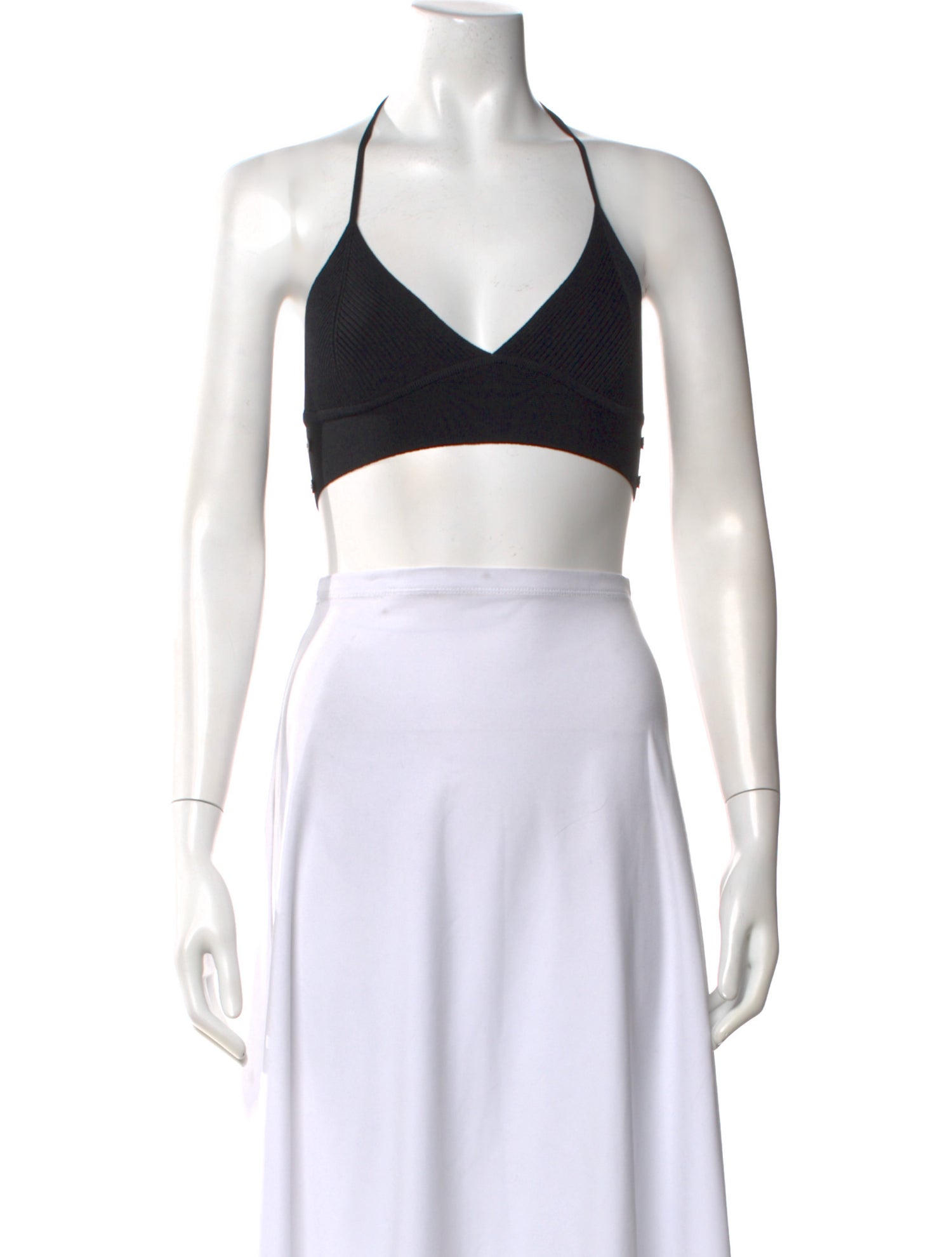 Jonathan Simkhai Halterneck Sleeveless Crop Top
