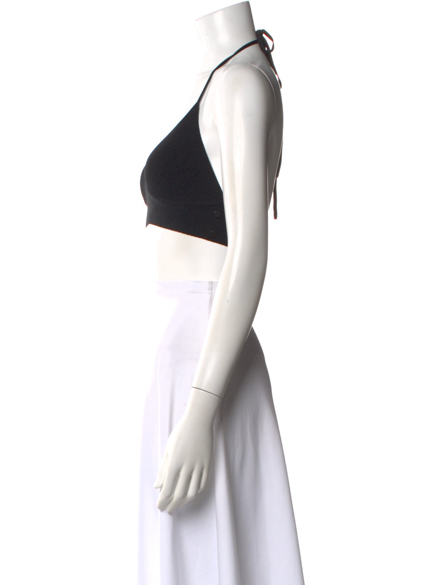 Jonathan Simkhai Halterneck Sleeveless Crop Top