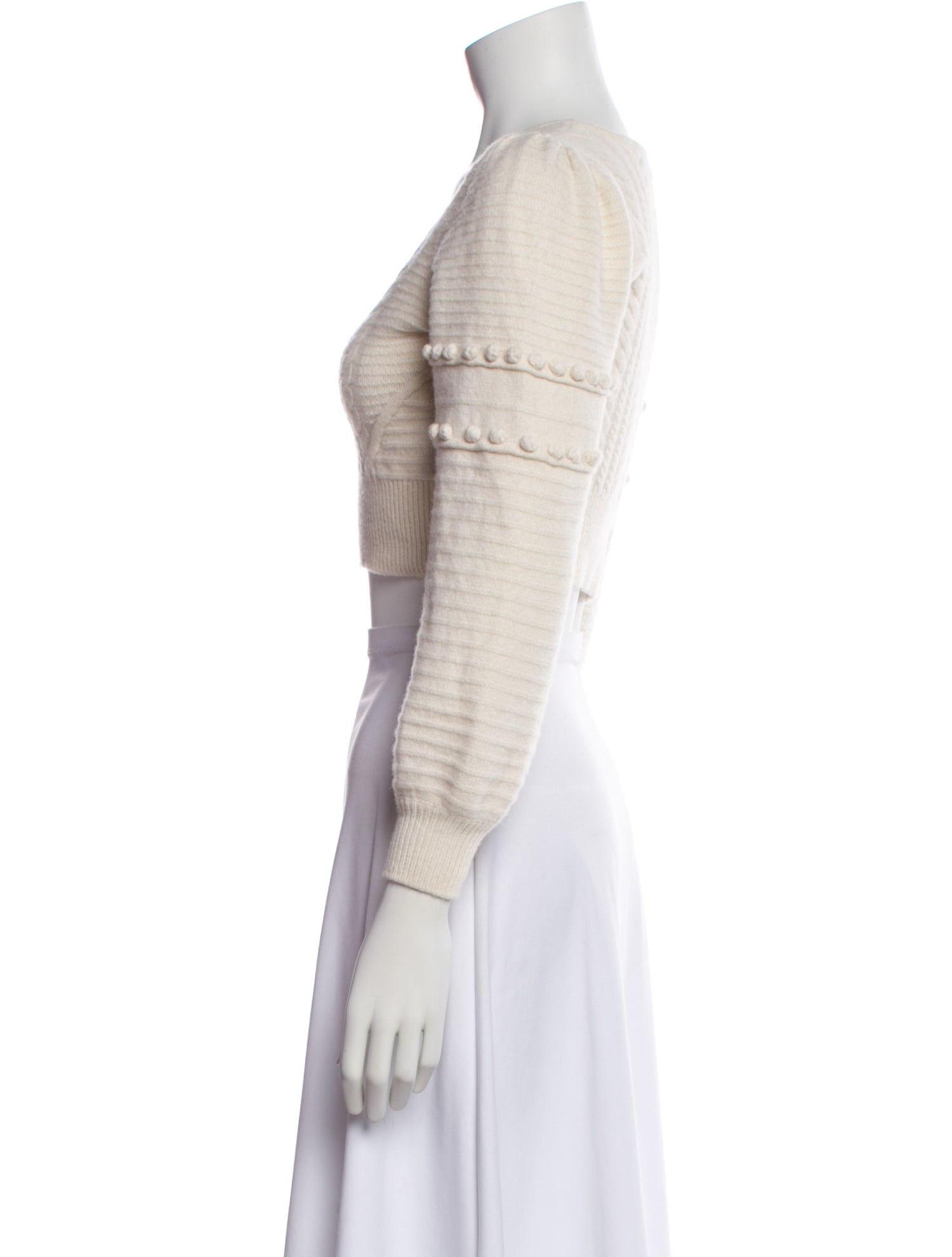 Jonathan Simkhai Wool Square Neckline Crop Top