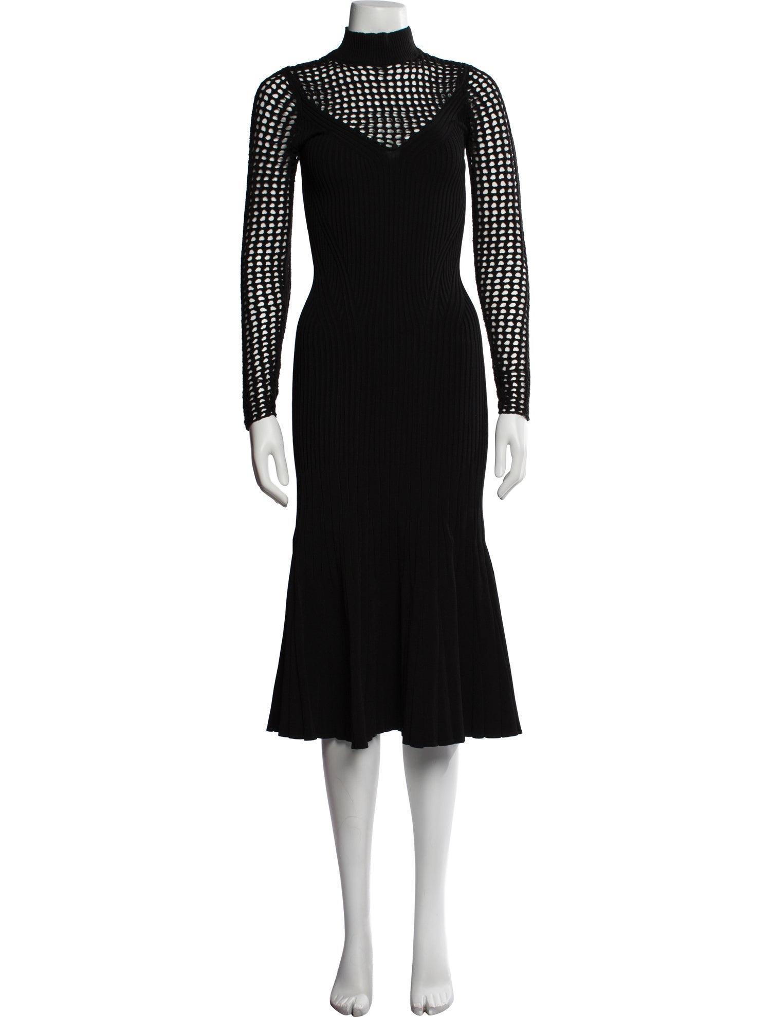 Jonathan Simkhai Mock Neck Midi Length Dress