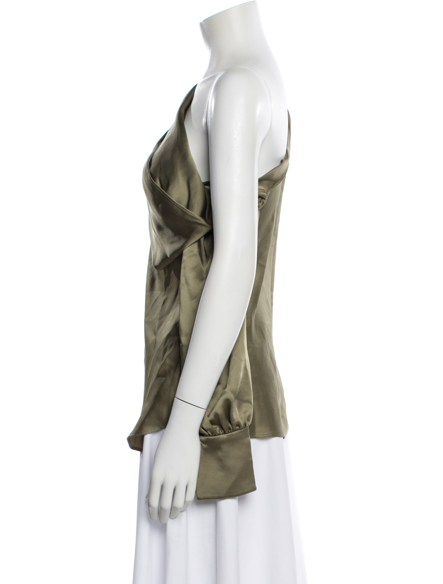 Jonathan Simkhai One-Shoulder Long Sleeve Blouse