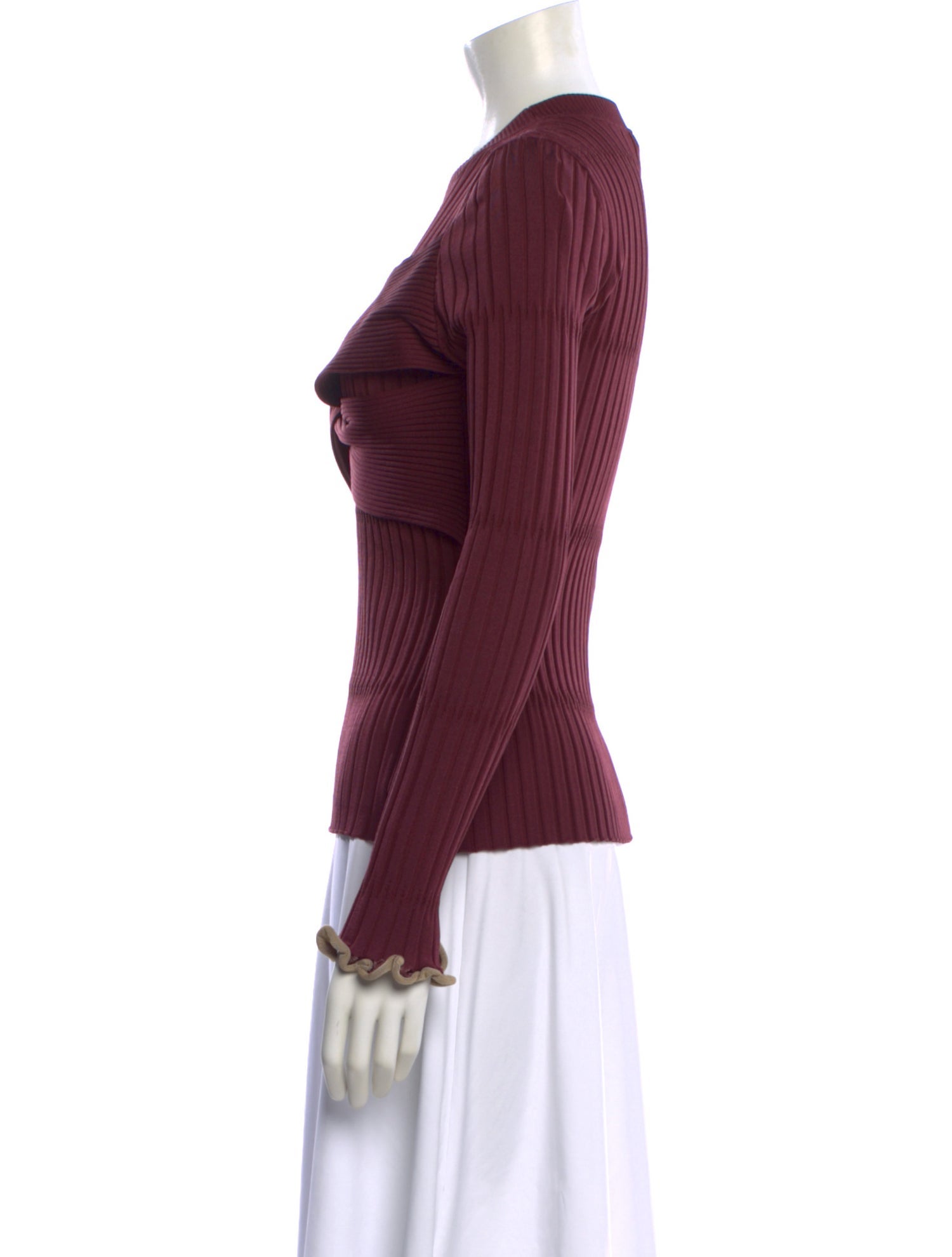 Jonathan Simkhai Crew Neck Long Sleeve Top