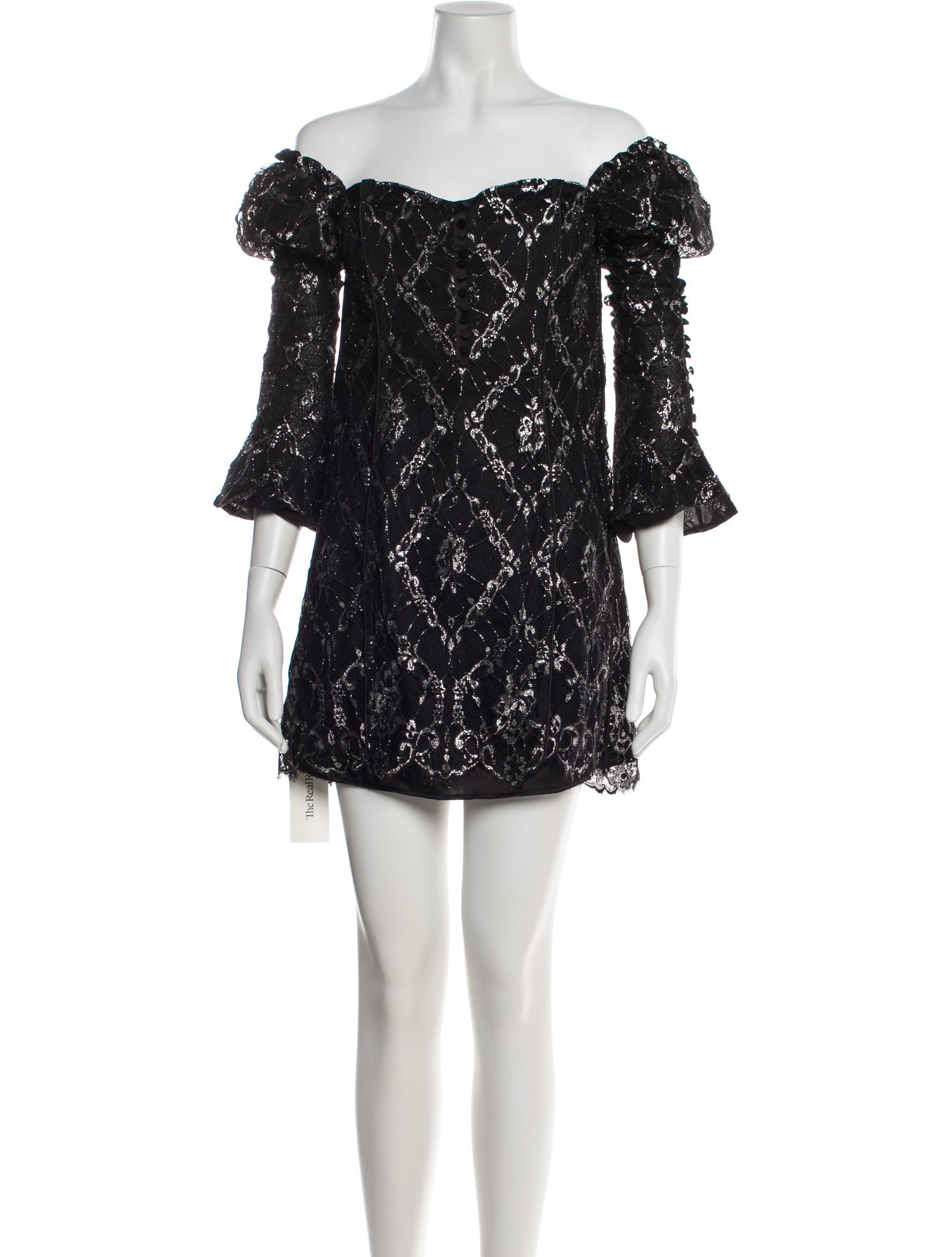 Jonathan Simkhai Lace Pattern Mini Dress