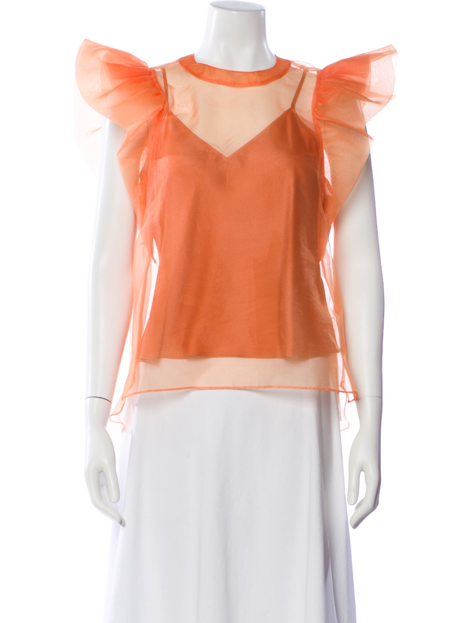 Jonathan Simkhai Crew Neck Sleeveless Top