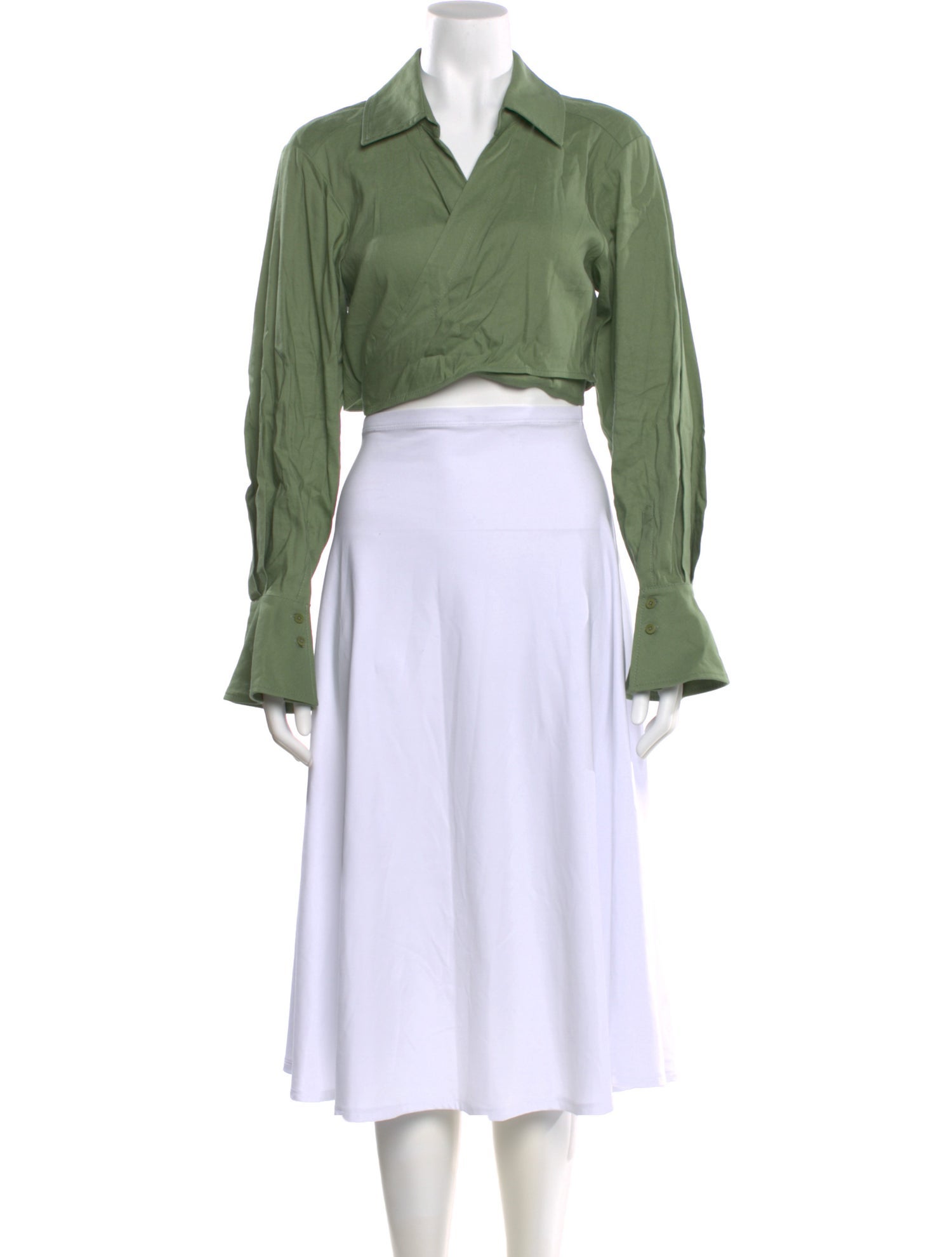 Jonathan Simkhai Long Sleeve Crop Top