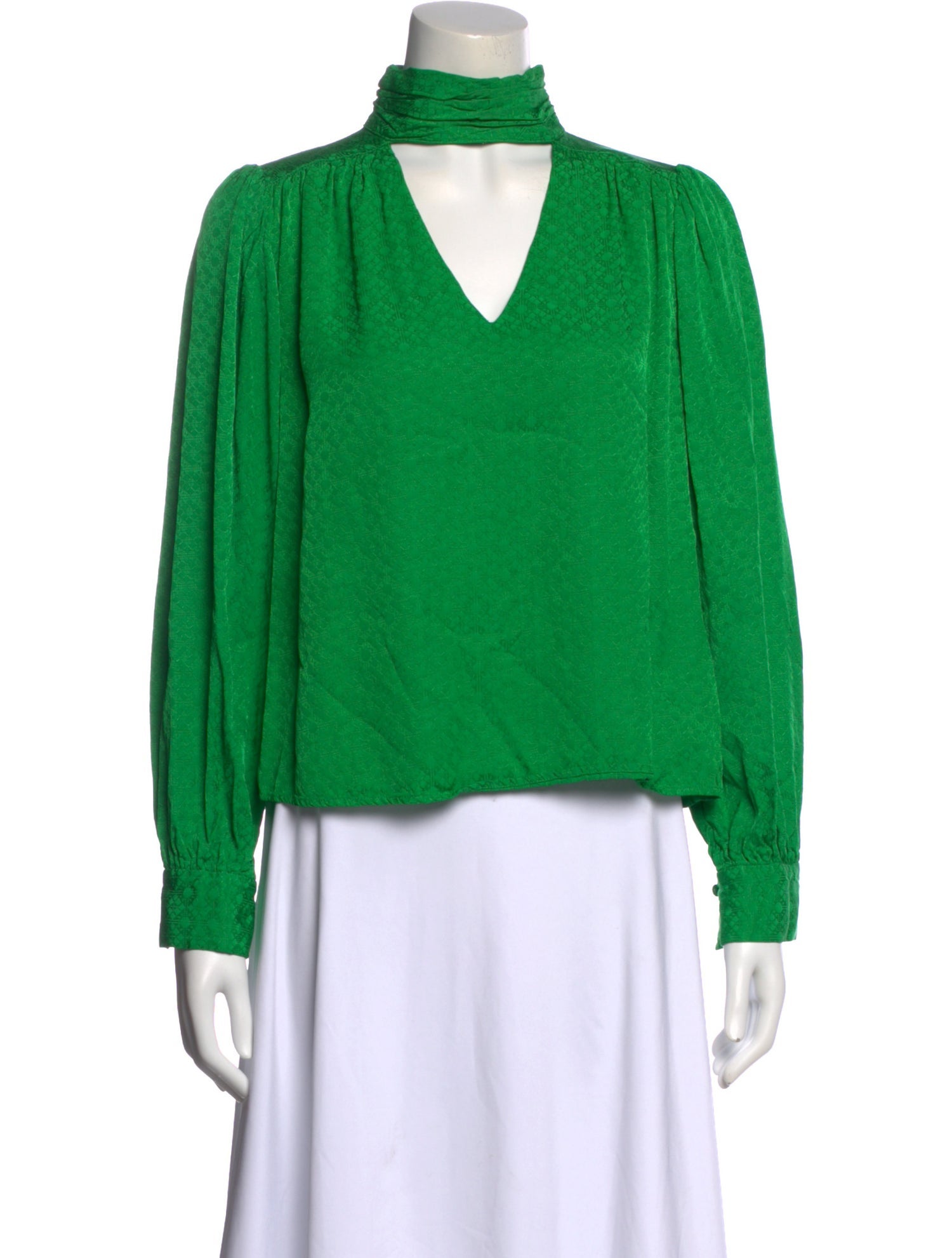 Jonathan Simkhai Patterned V-Neck Blouse