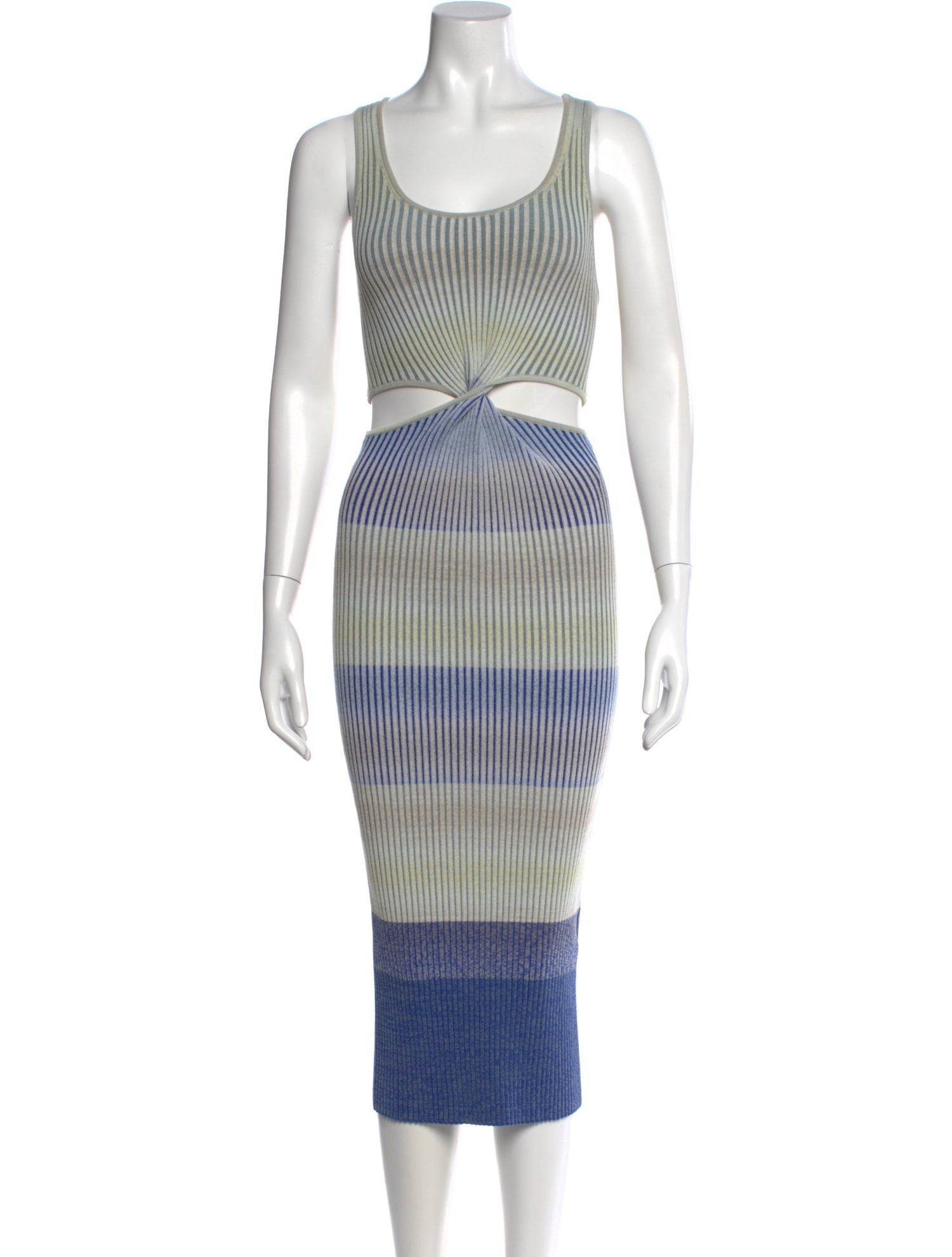 Jonathan Simkhai Striped Midi Length Dress w/ Tags