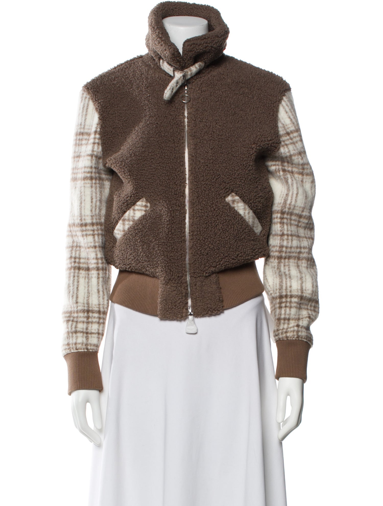 Jonathan Simkhai Plaid Print Jacket w/ Tags