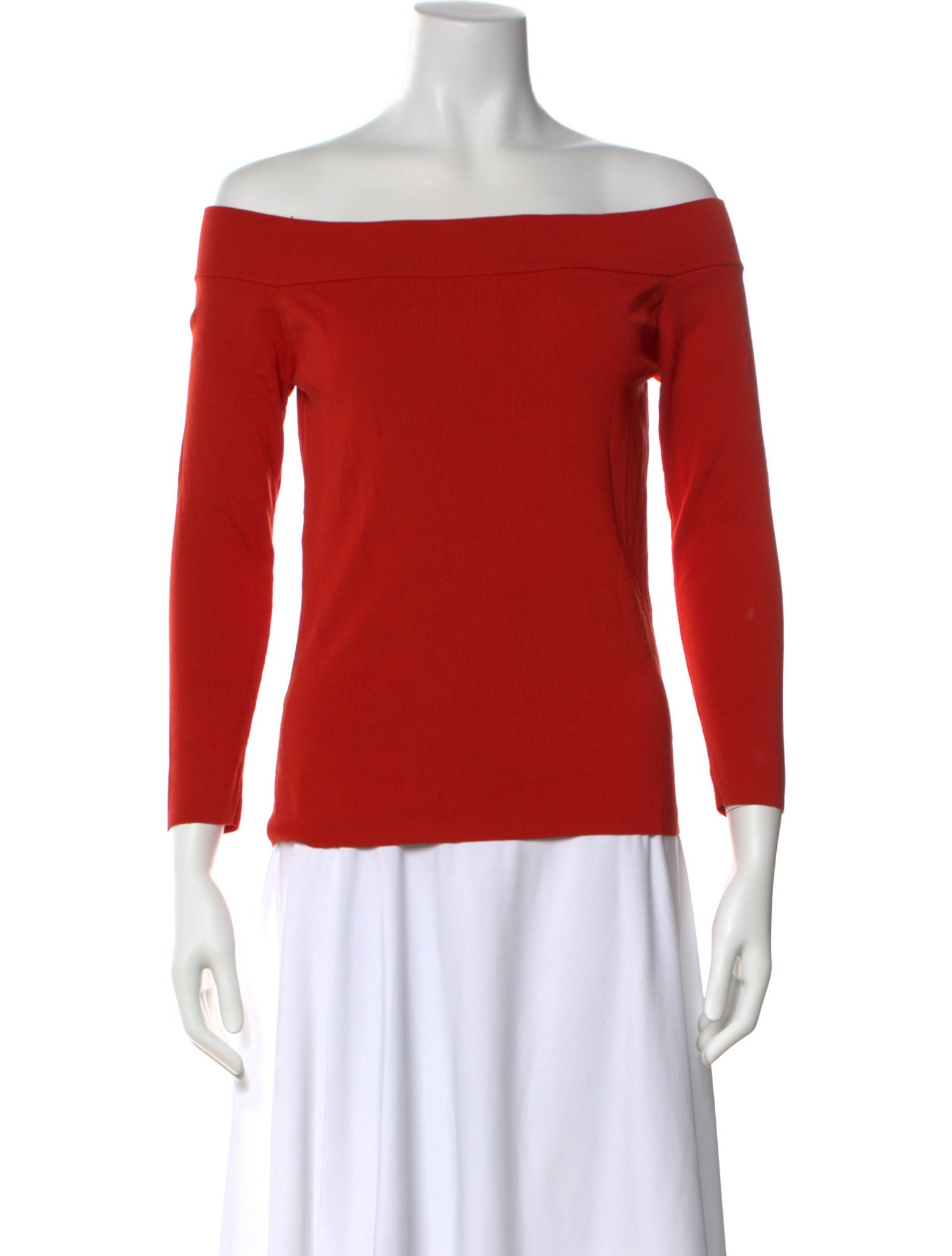 Jonathan Simkhai Off-The-Shoulder Long Sleeve Top