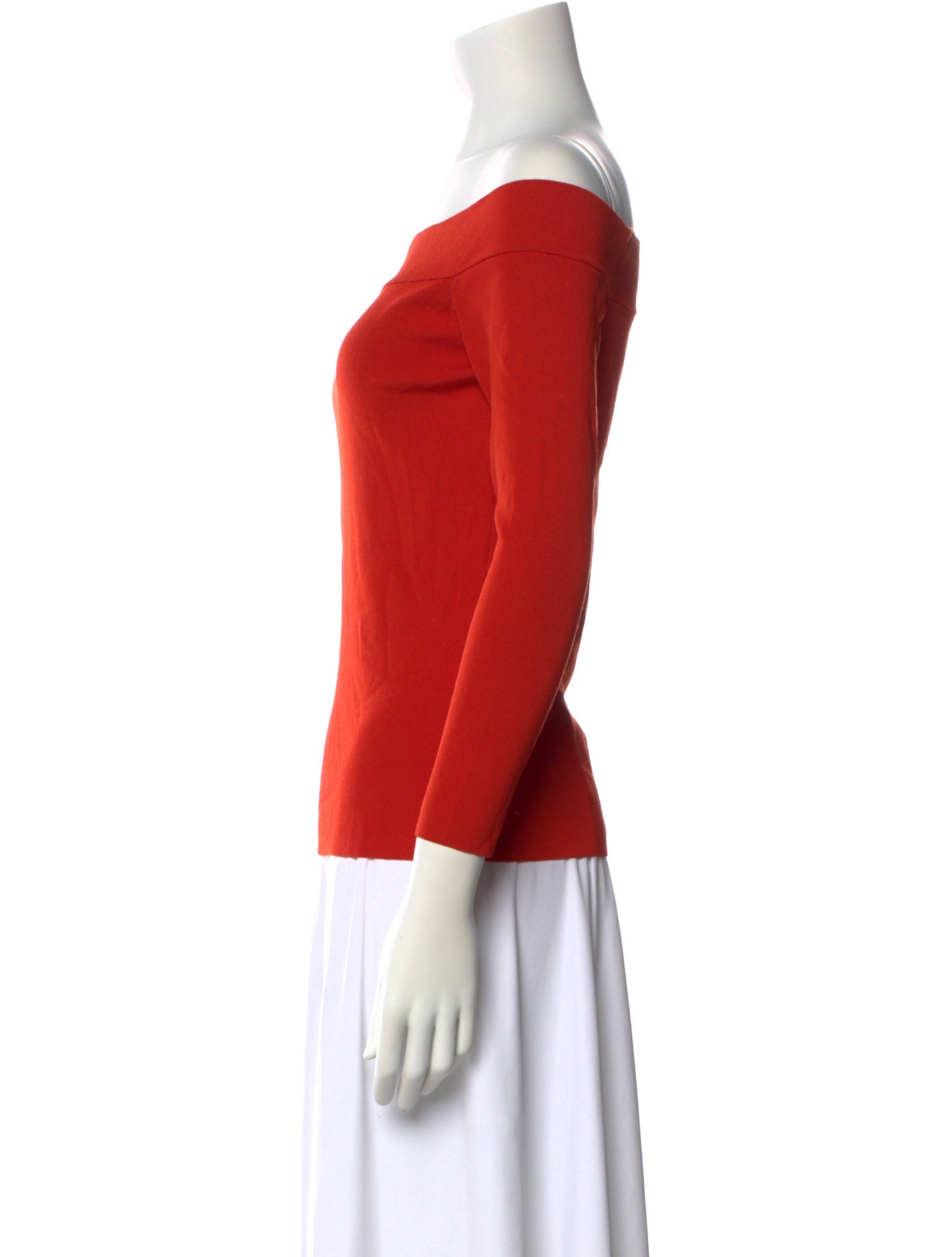 Jonathan Simkhai Off-The-Shoulder Long Sleeve Top