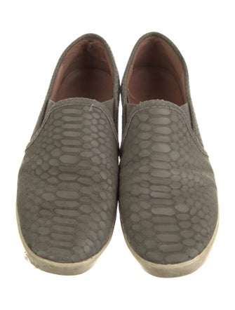 Joie Embossed Leather Sneakers