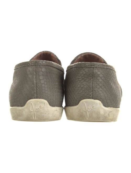 Joie Embossed Leather Sneakers