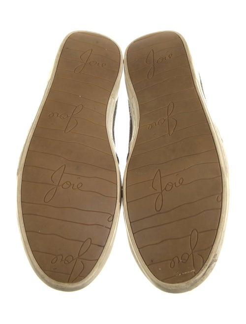 Joie Embossed Leather Sneakers