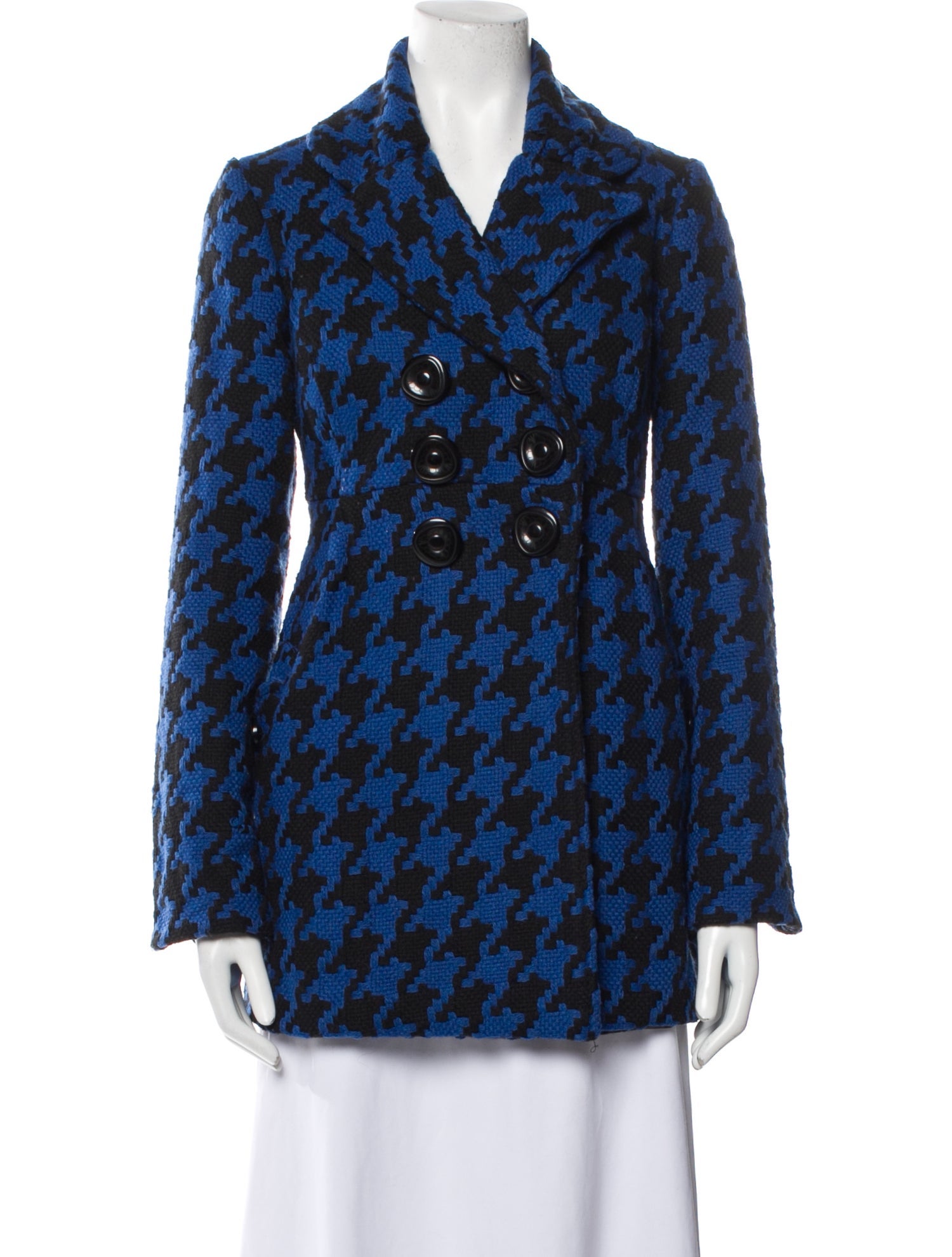 Joie Houndstooth Print Coat