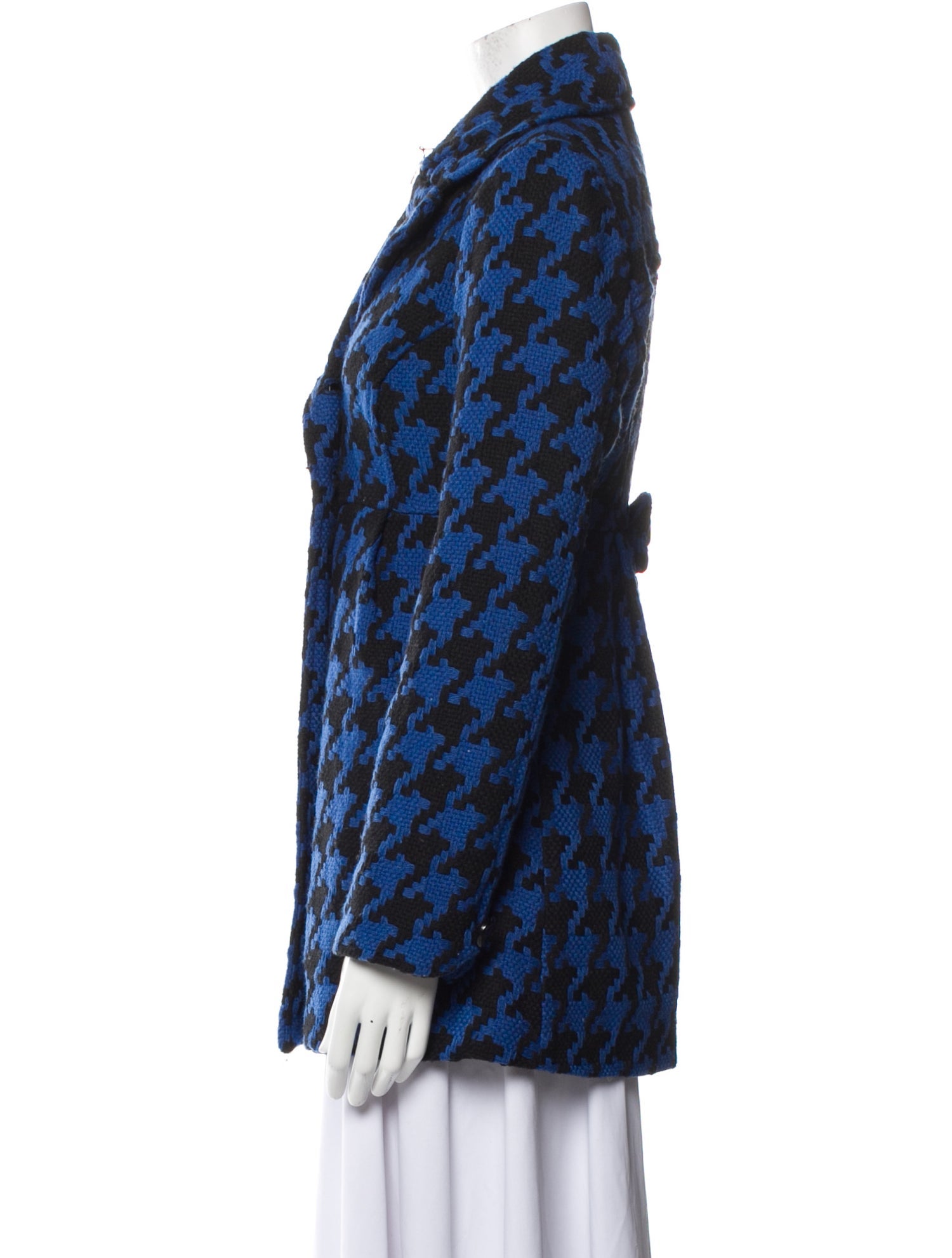 Joie Houndstooth Print Coat