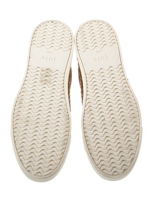 Joie Leather Studded Accents Sneakers