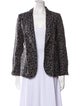 Joie Linen Animal Print Blazer