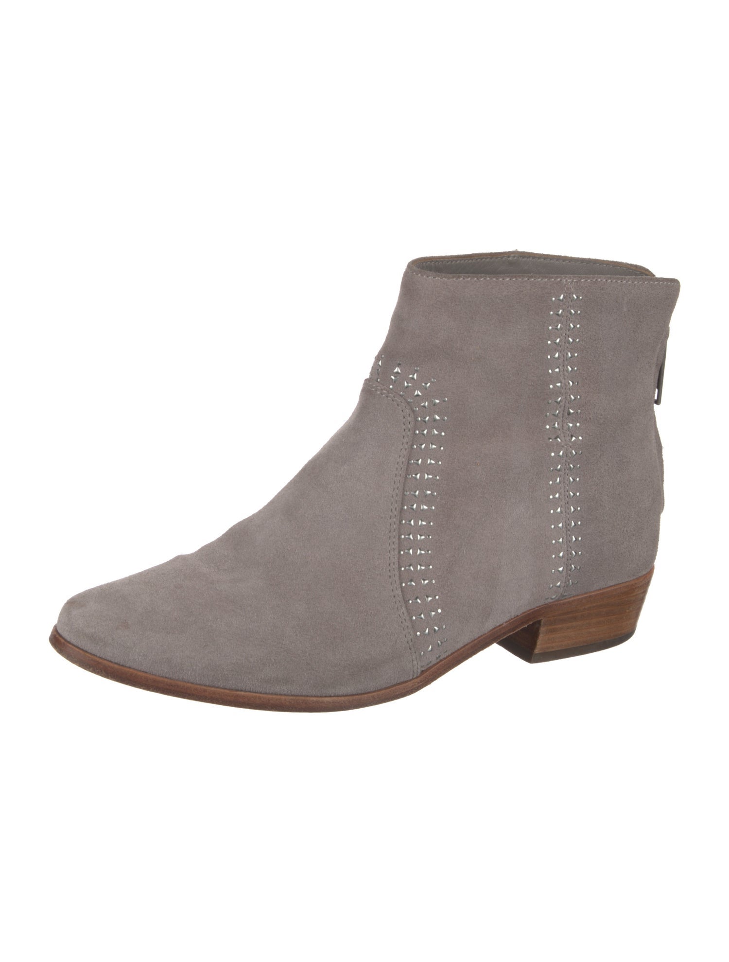 Joie Suede Studded Accents Western Boots