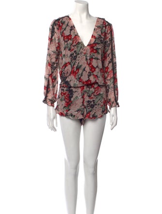 Joie Silk Floral Print Romper