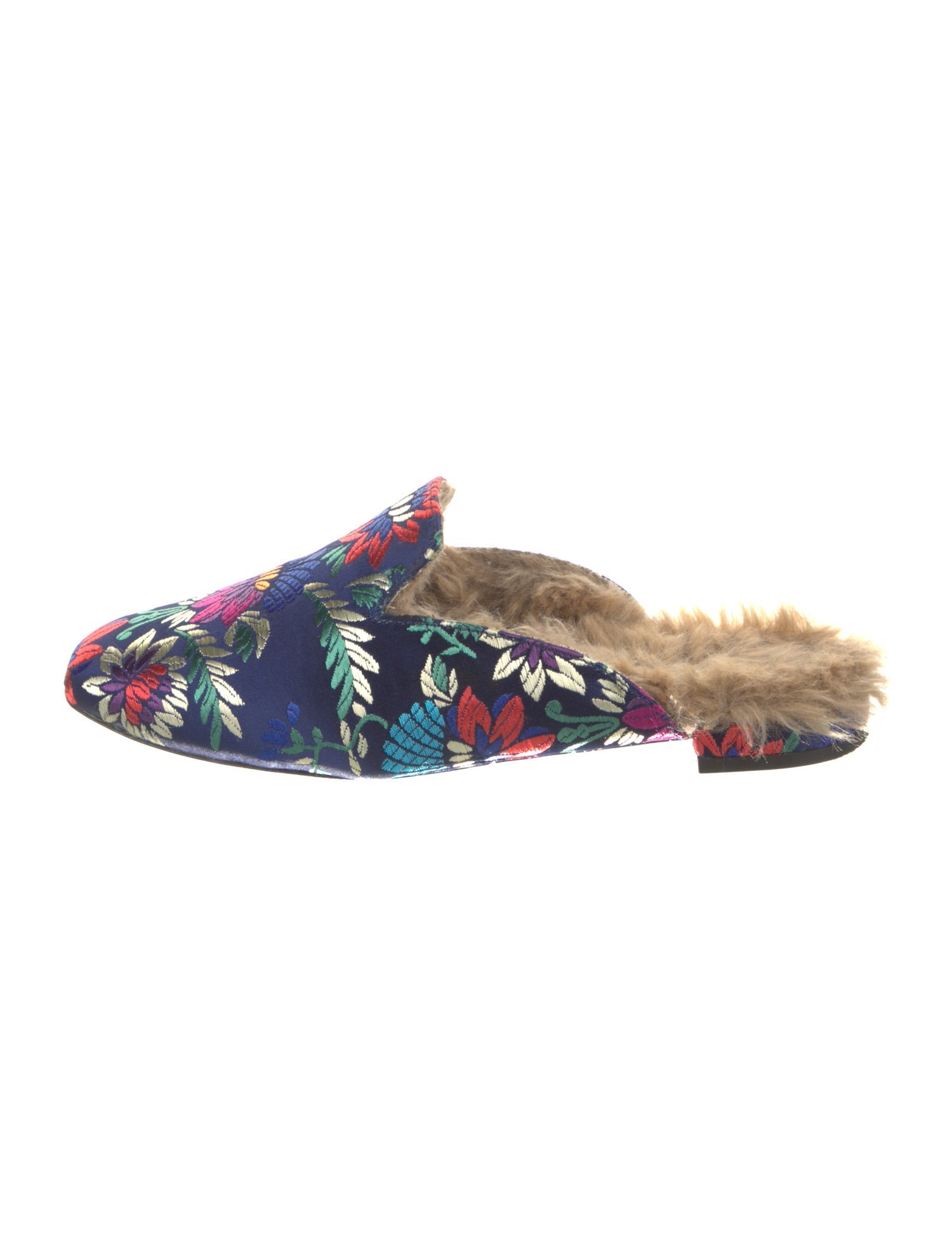 Joie Satin Printed Mules